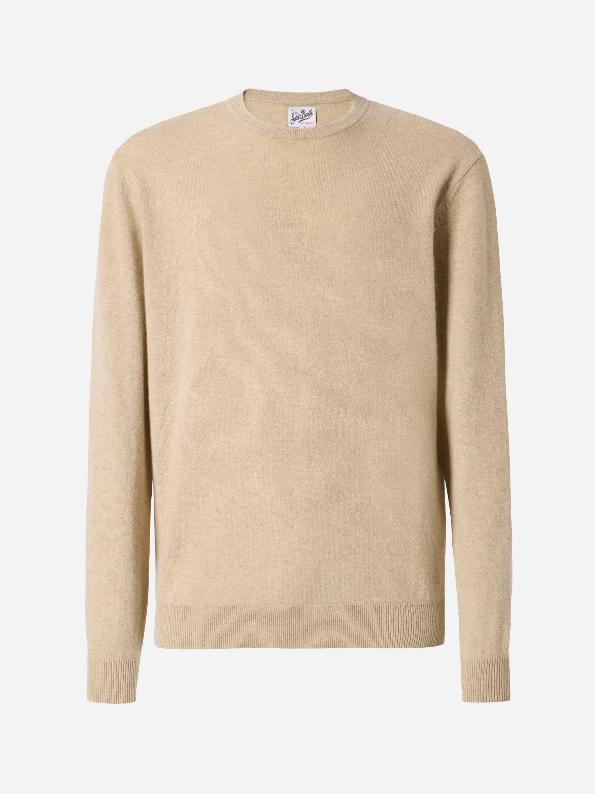 Maglione girocollo Regent in 100% CASHMERE beige - Image 5