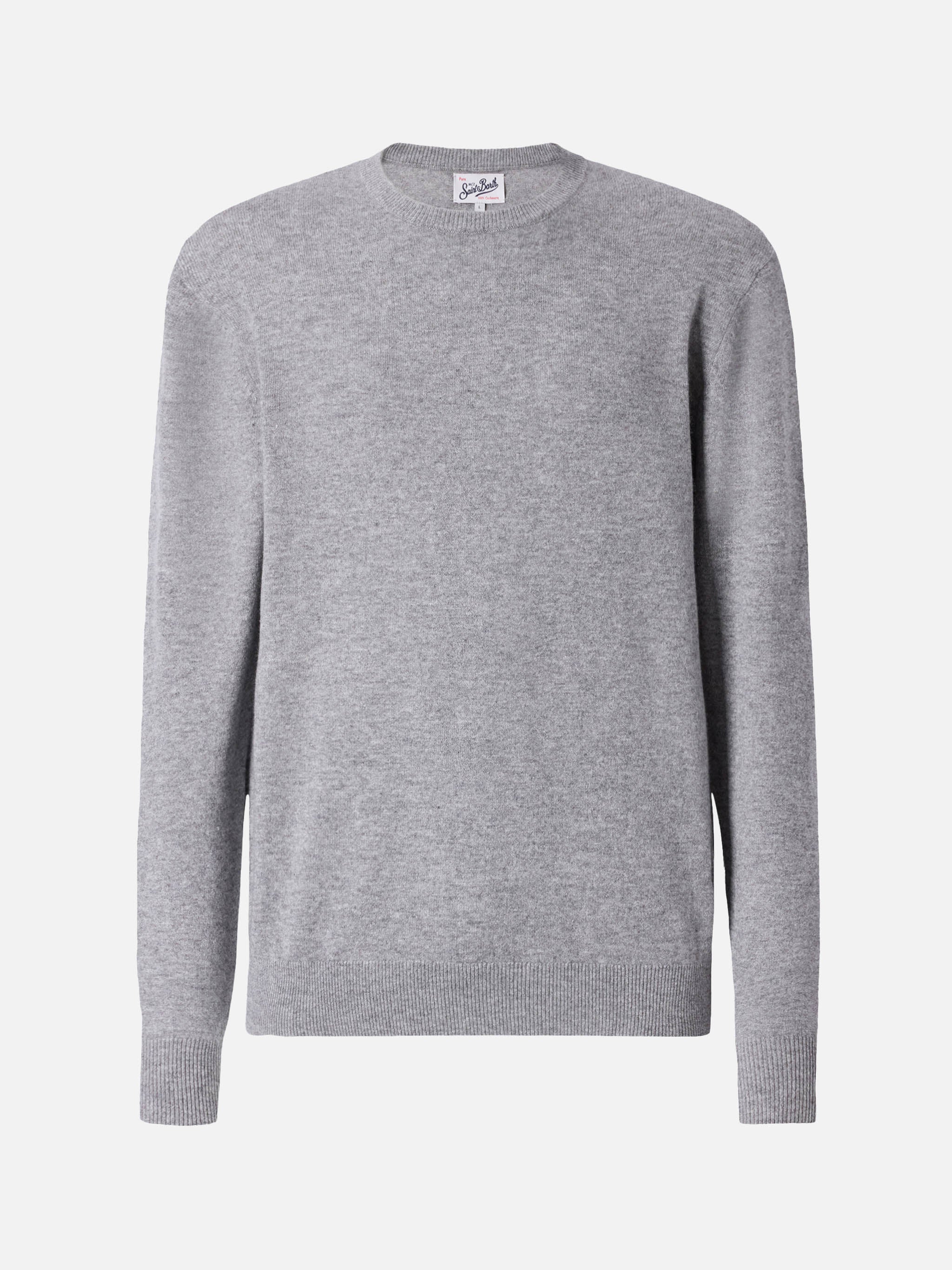 Maglione Regent in 100% CASHMERE grigio melange - Image 6