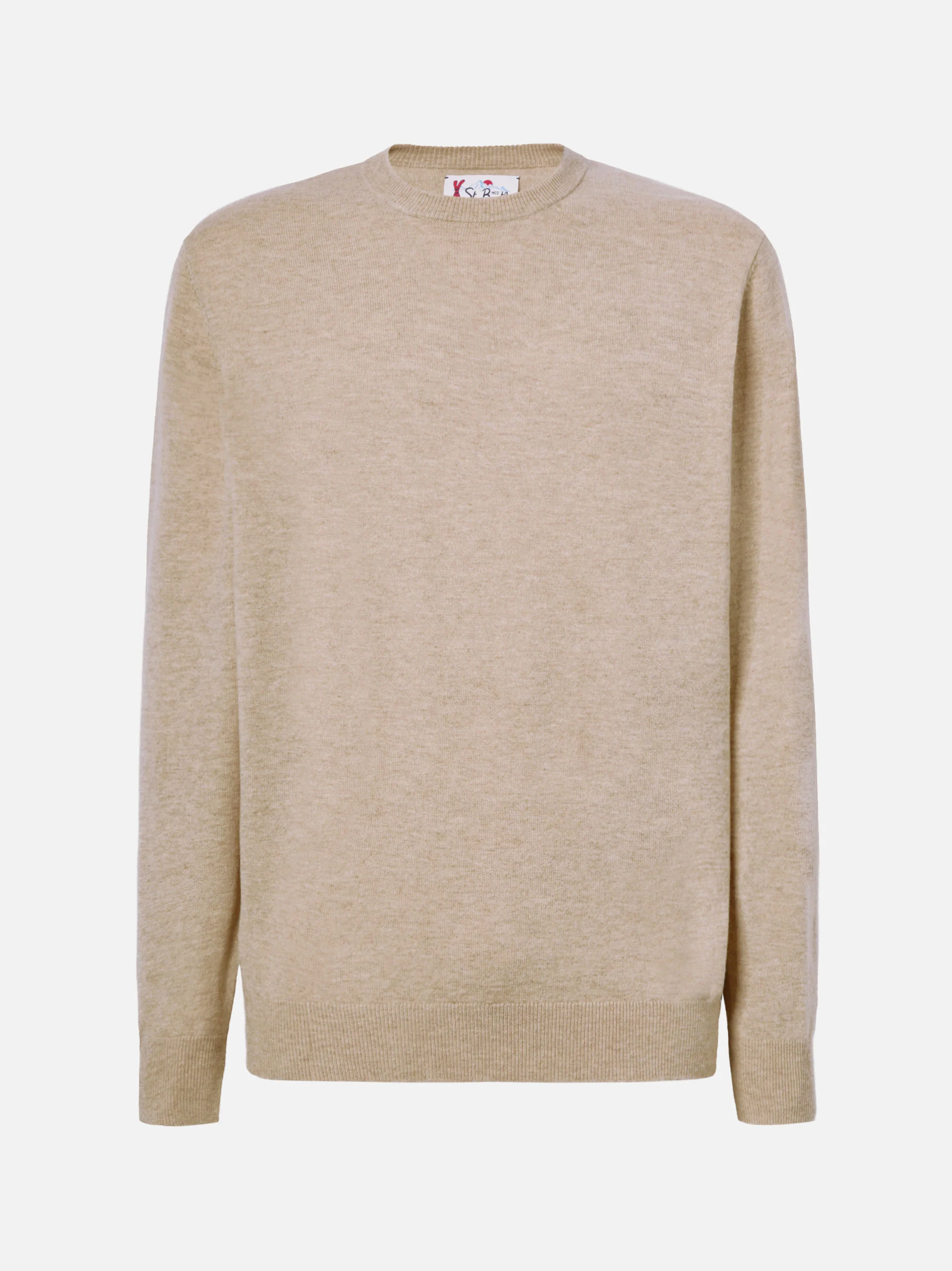 Maglione Regent in LANA MERINO e CASHMERE kaki - Image 5