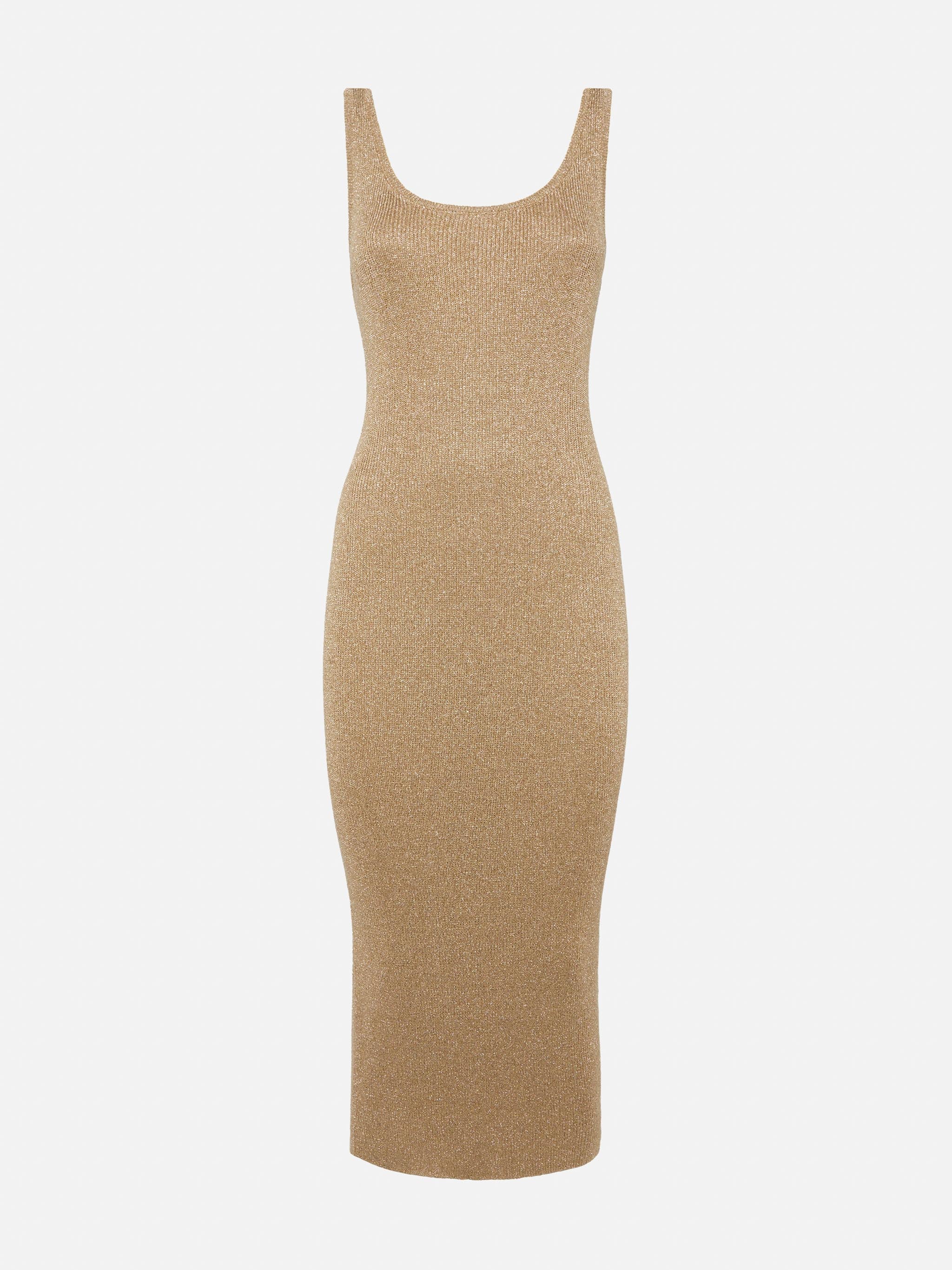 Abito maxi in lurex dorato Ronan - Image 4