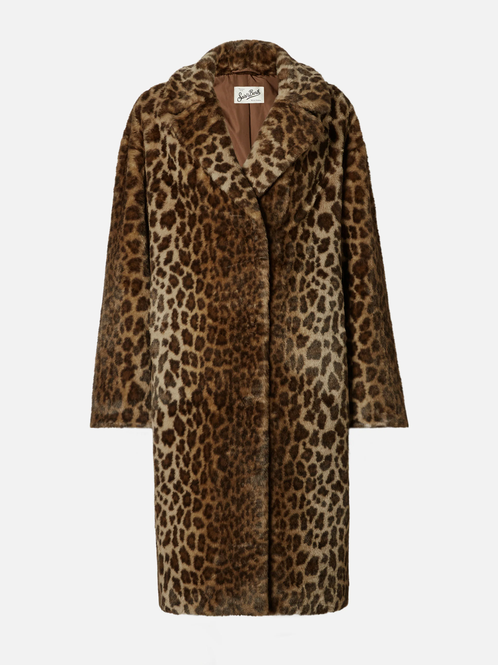 Cappotto Rouge in faux fur con stampa leopardata - Image 6