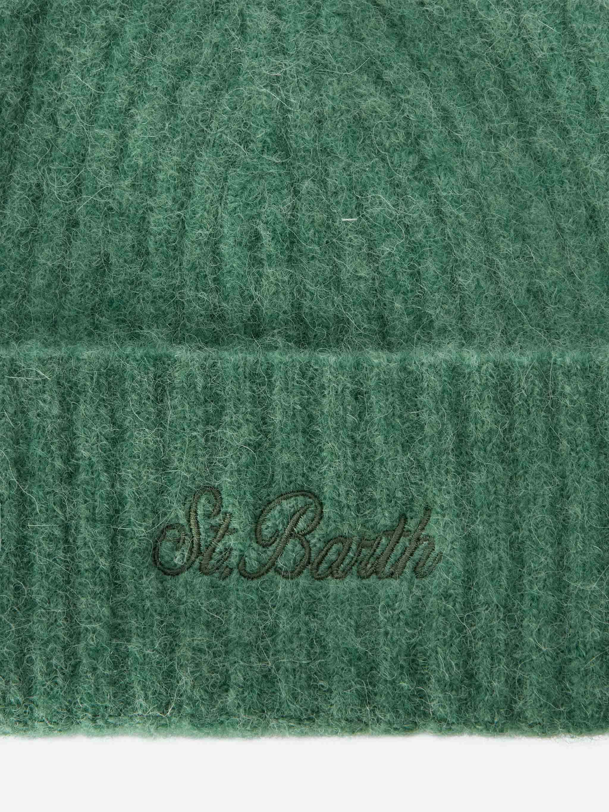 Cappello Wengen in ALPACA STRETCH verde salvia - Image 2