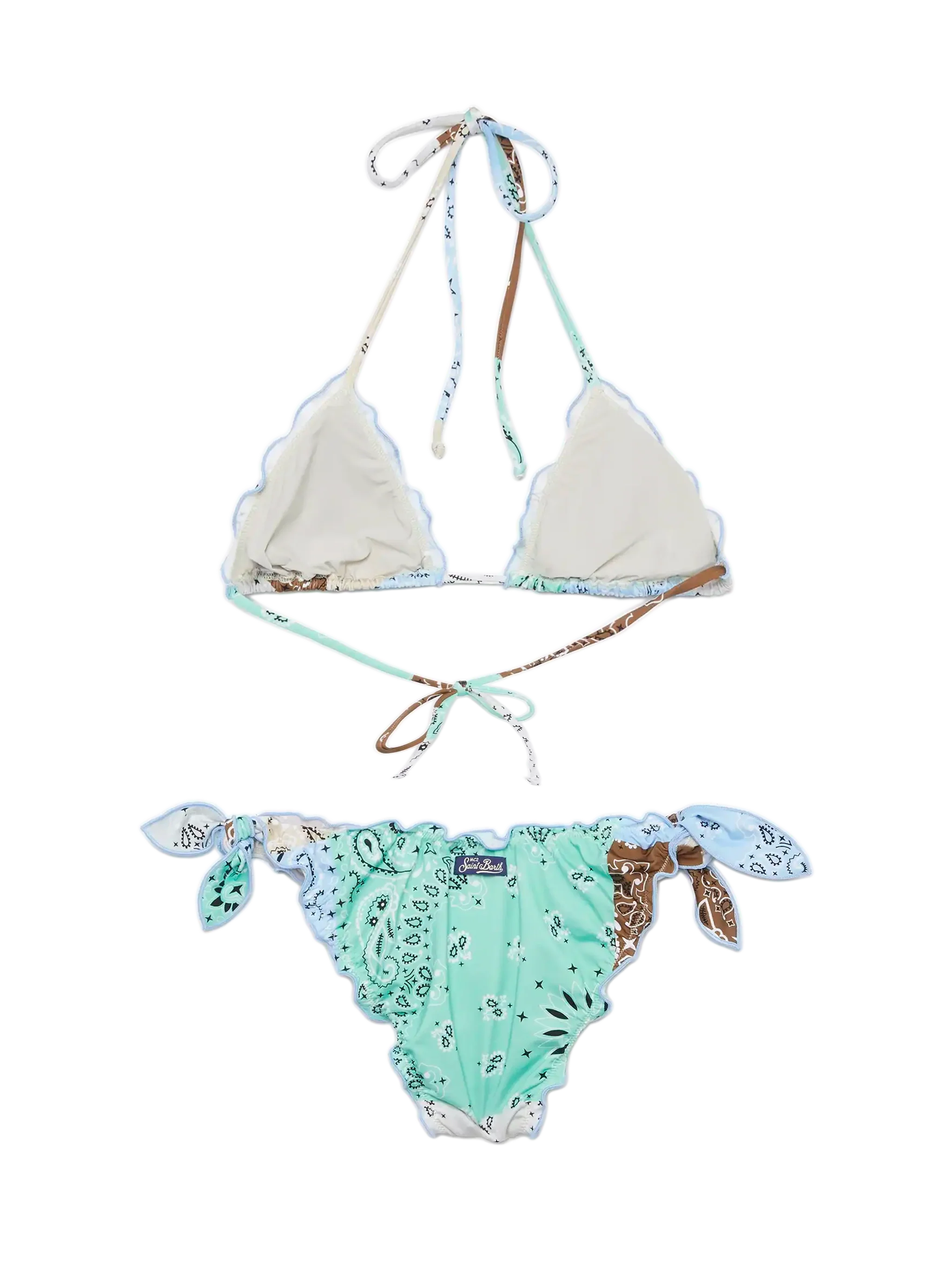 Sarius bikini triangolo classico con stampa bandana - Image 3