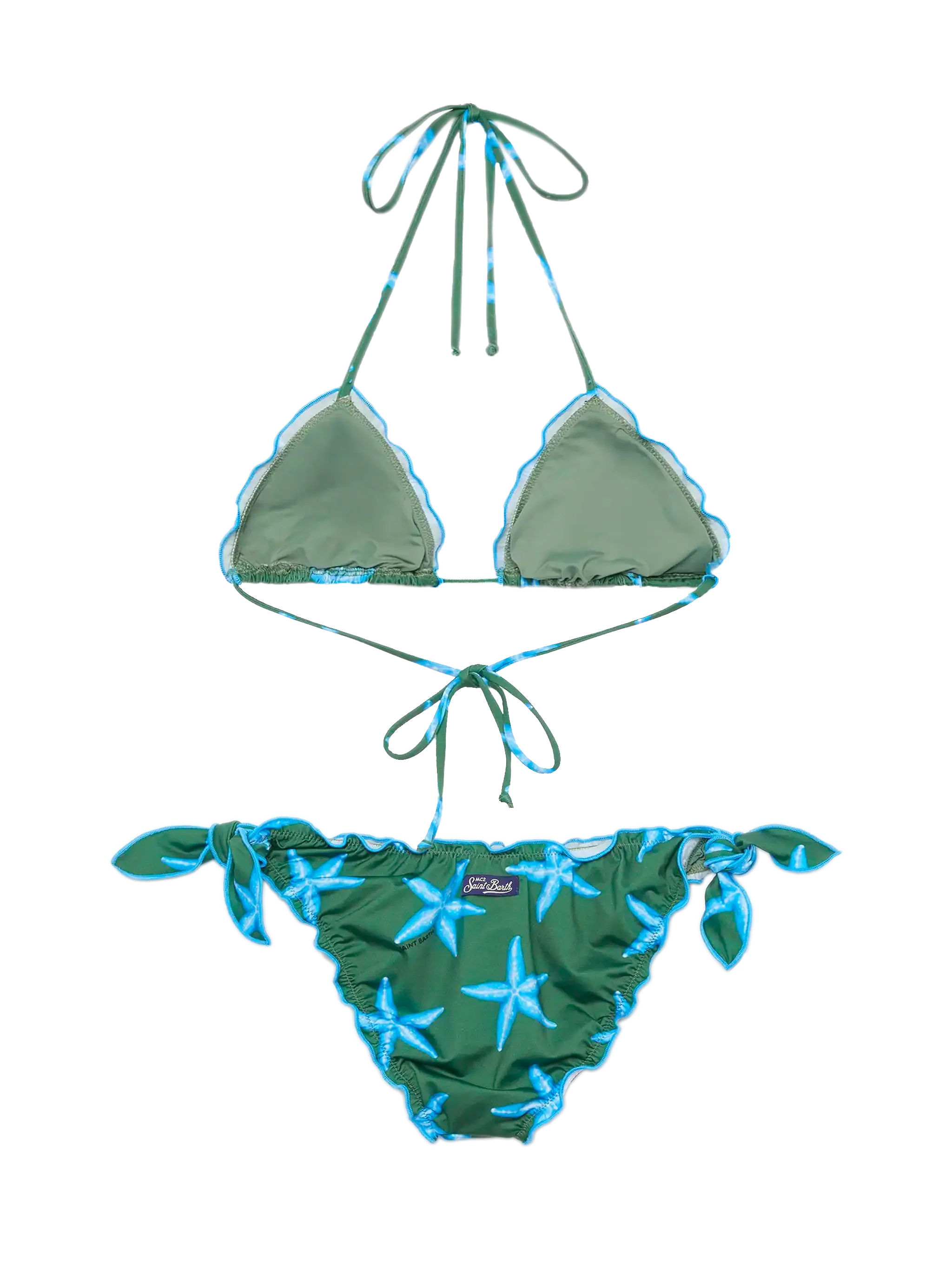 Sarius bikini triangolo classico con stampa stelle marine - Image 3
