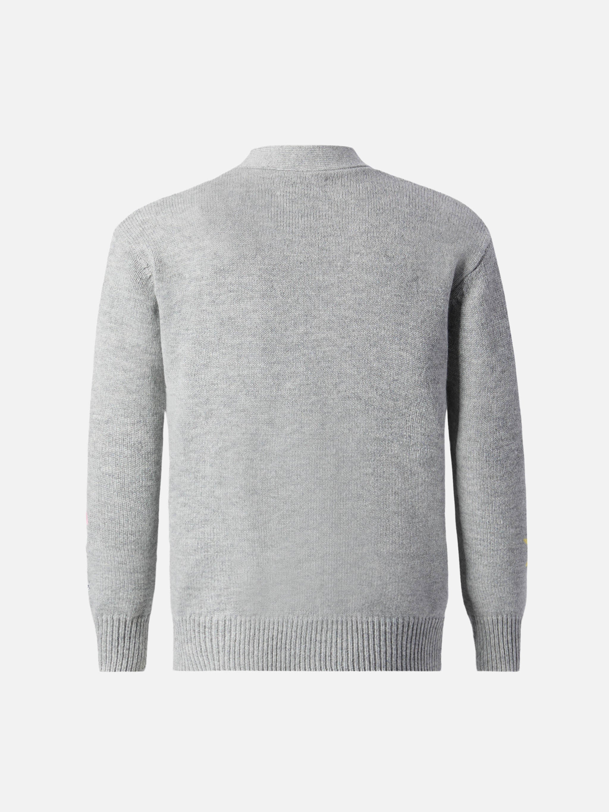 Cardigan Sasi Jr in misto cashmere con scollo a V e jacquard Titti e Silvestro | WARNER BROS SPECIAL EDITION - Image 3
