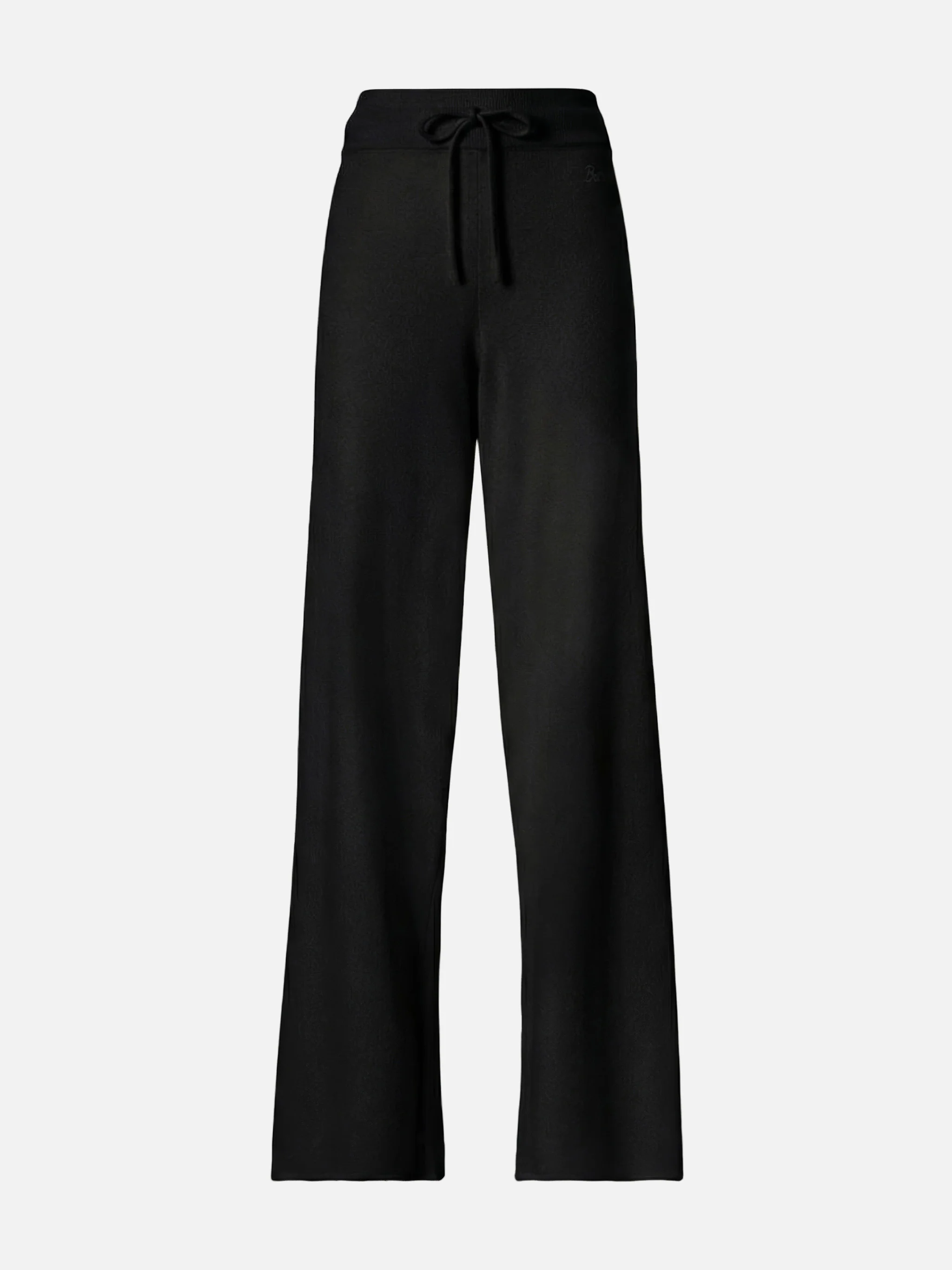 Pantaloni palazzo Savine neri in misto cashmere - Image 3