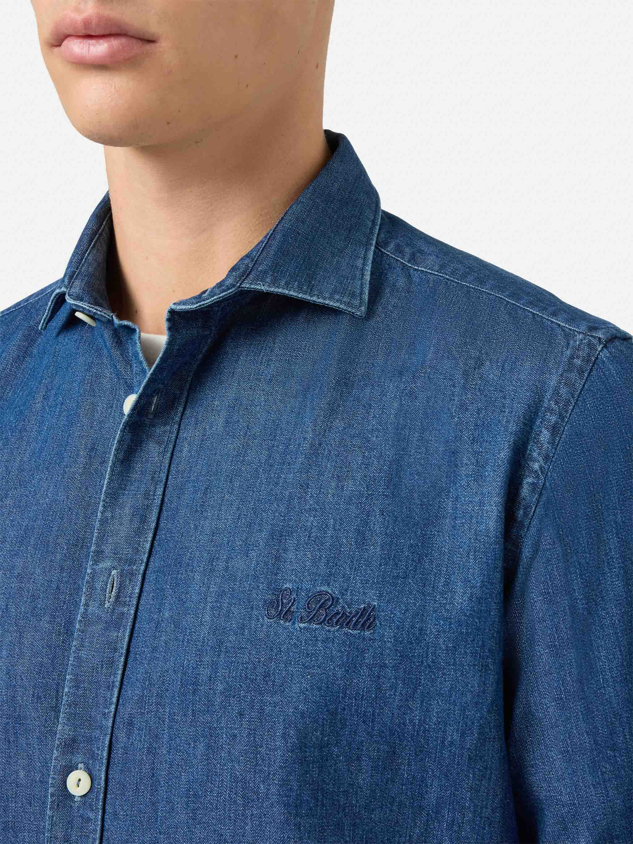 Camicia Seefeld in denim con collo classico - Image 2