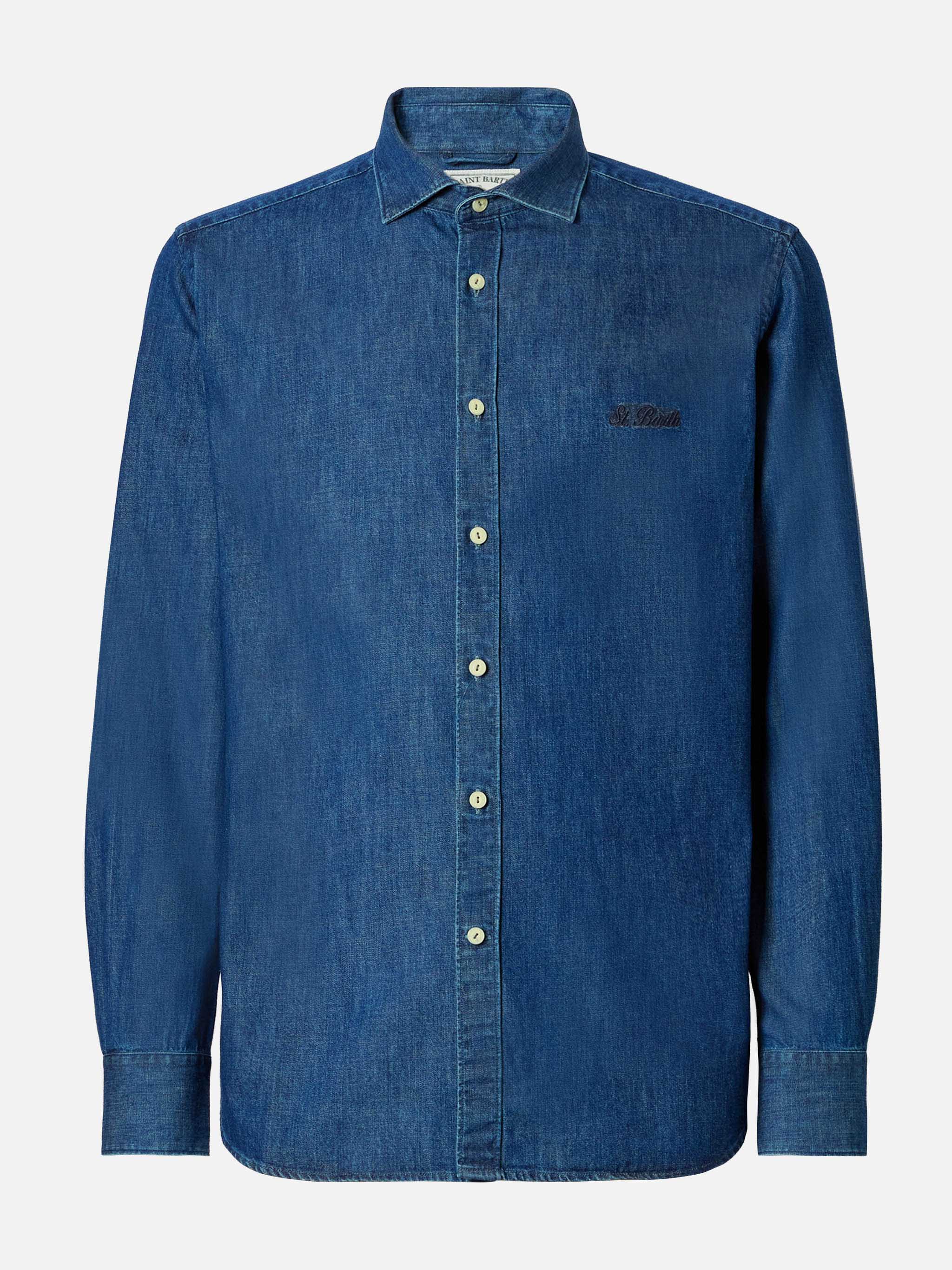 Camicia Seefeld in denim con collo classico - Image 4