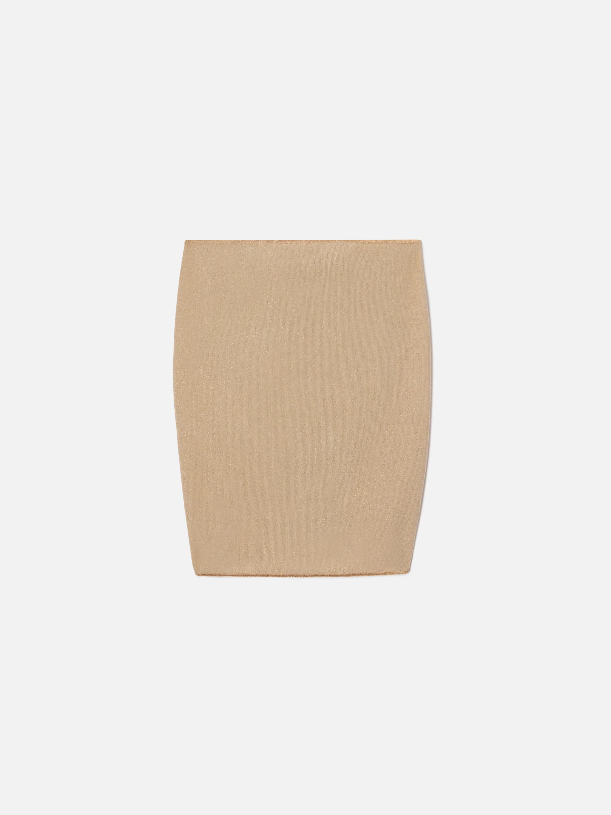 Pareo corto Sery Jr in maglia viscosa lurex oro - Image 3