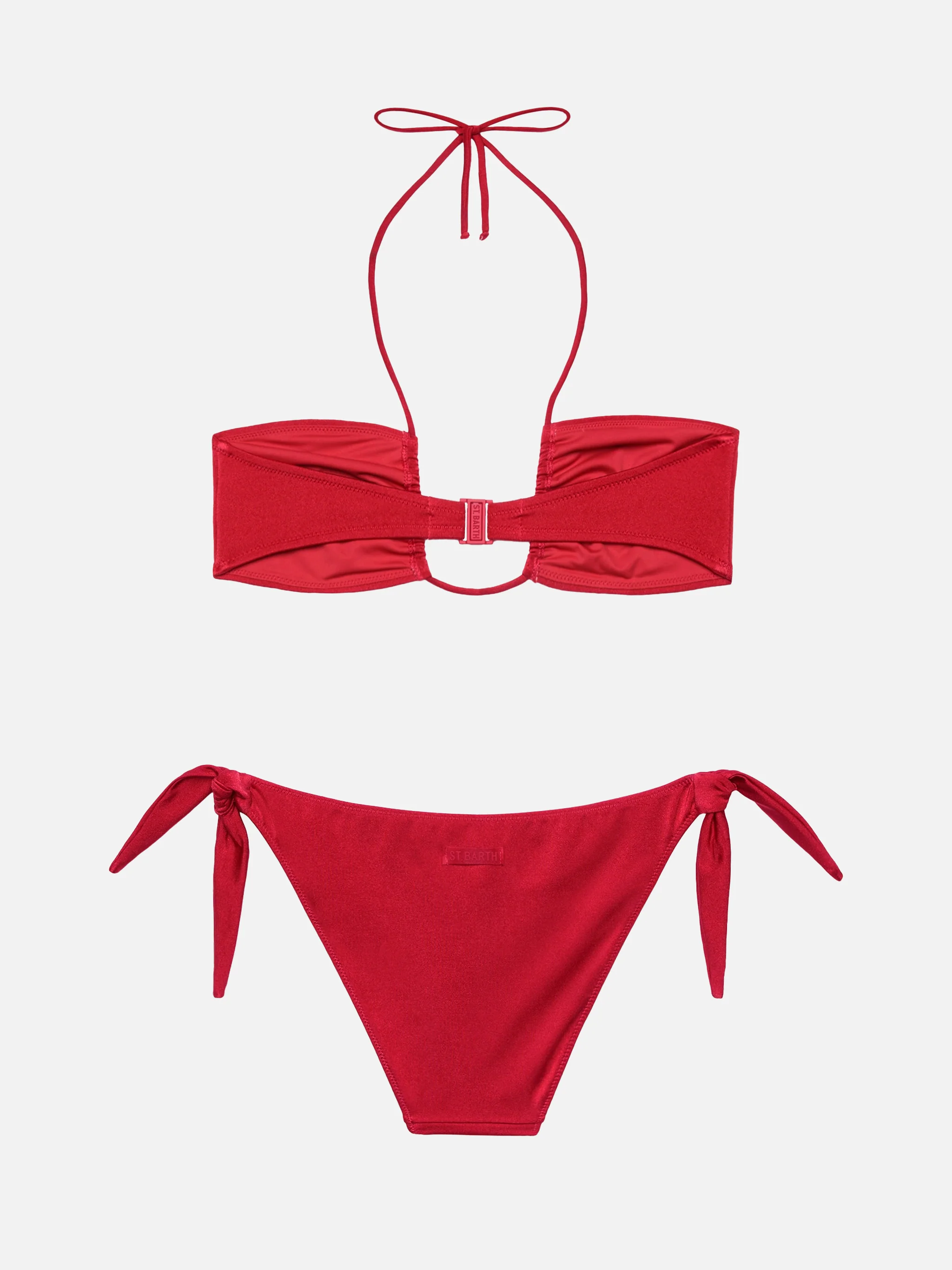 Bandeau bikini shimmer arancio ruggine Dhalia Yali - Image 3