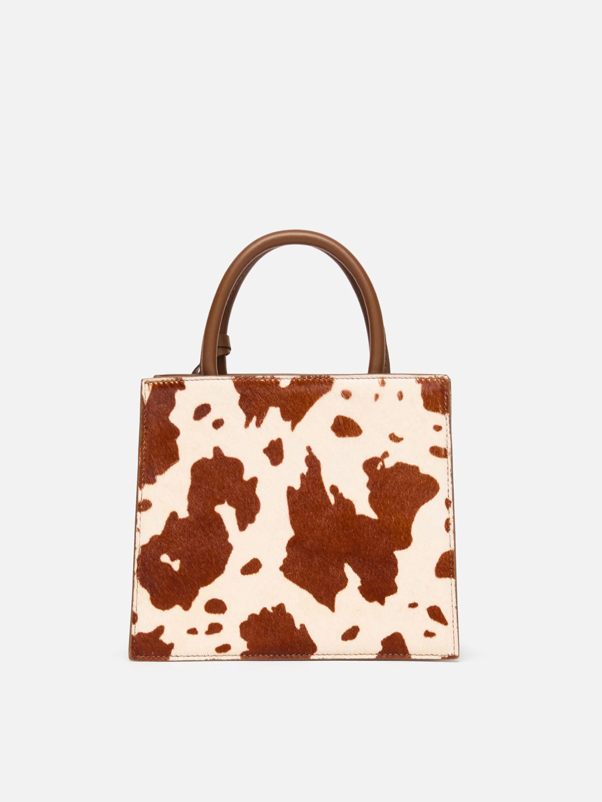 Shop Bag Midi in cavallino con stampa muccata - Image 4