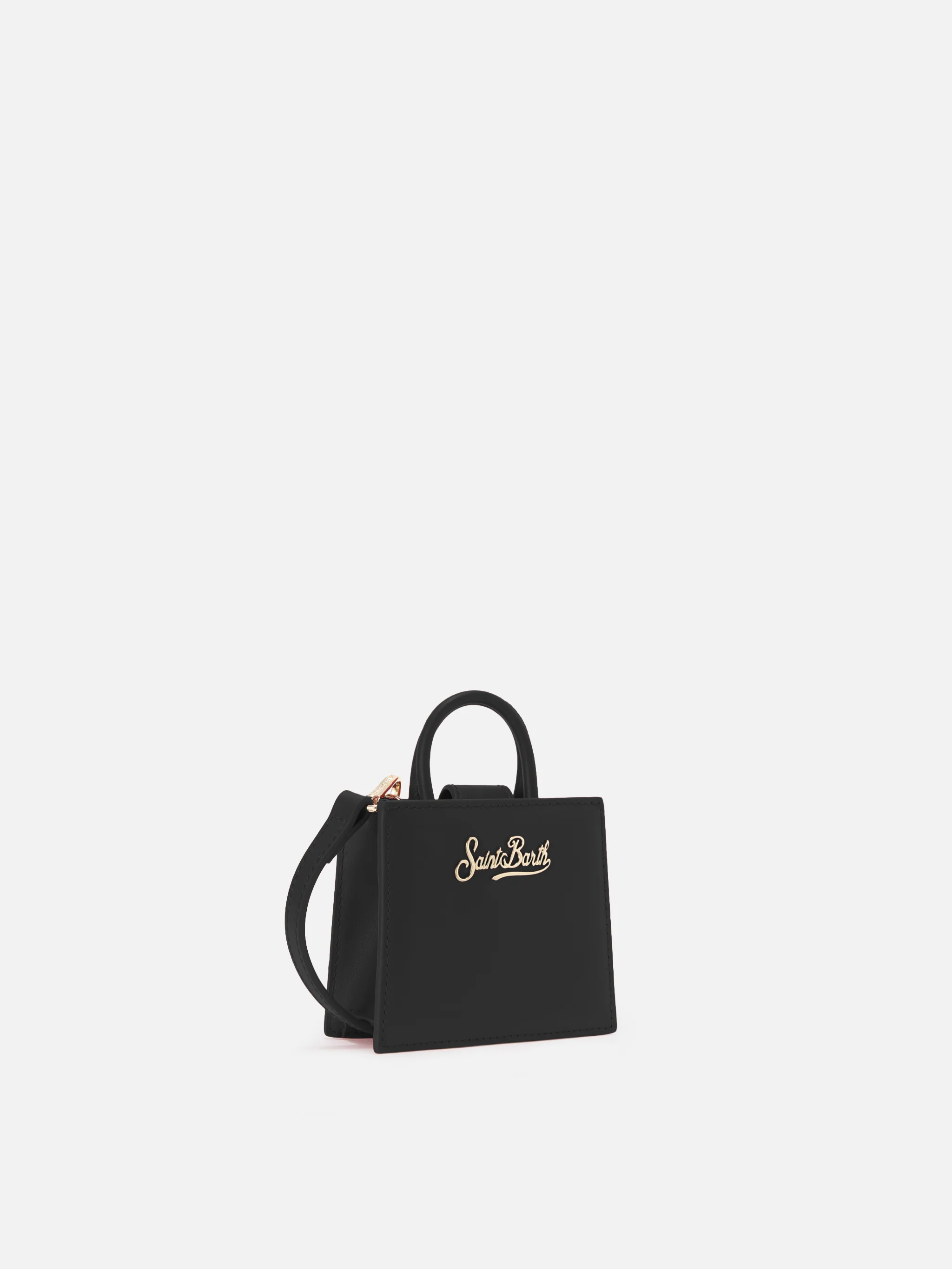 Shop Bag Micro in pelle nero - Image 2