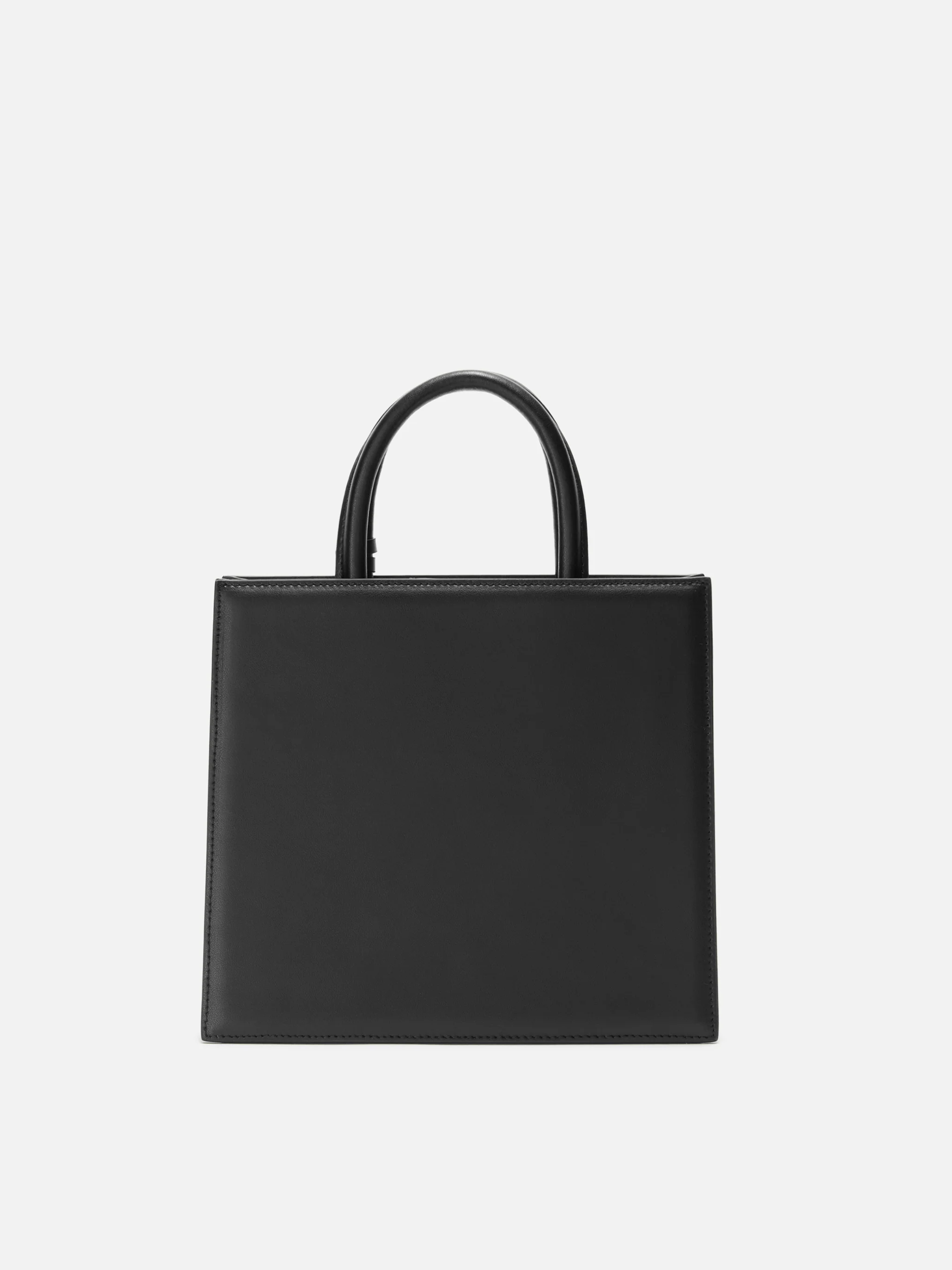 Borsa Shop Bag Midi pelle nera - Image 4