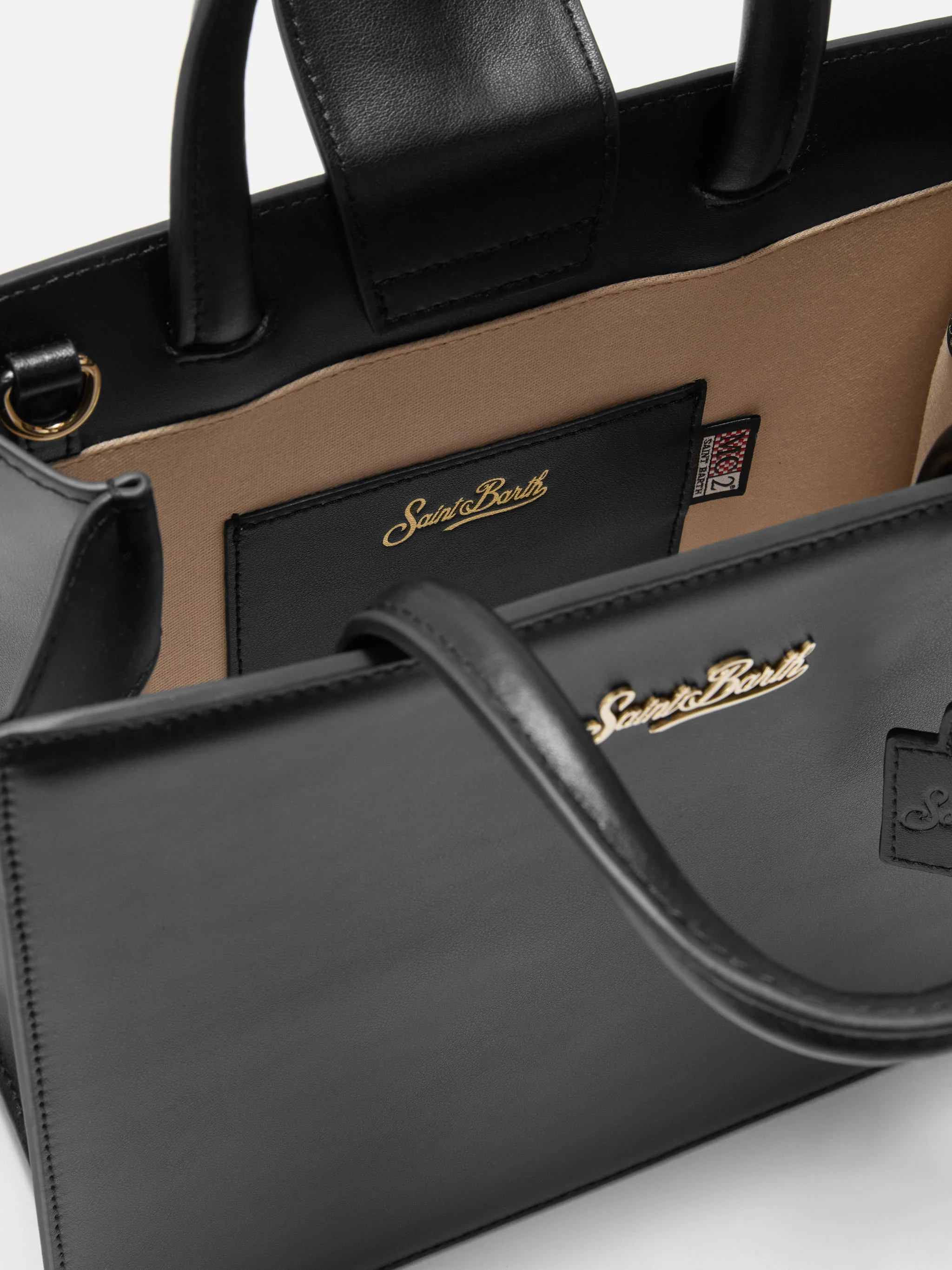 Borsa Shop Bag Midi pelle nera - Image 5