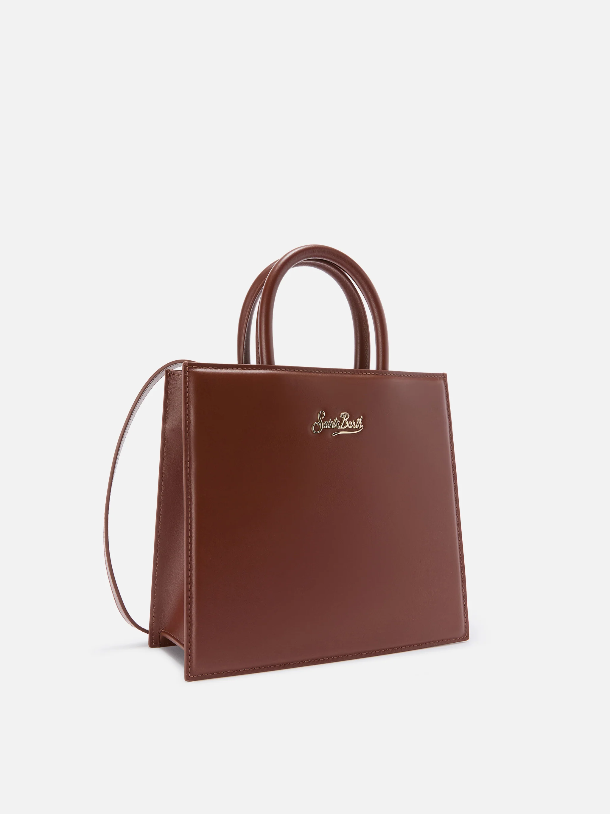 Borsa Shop Bag Midi pelle marrone - Image 2