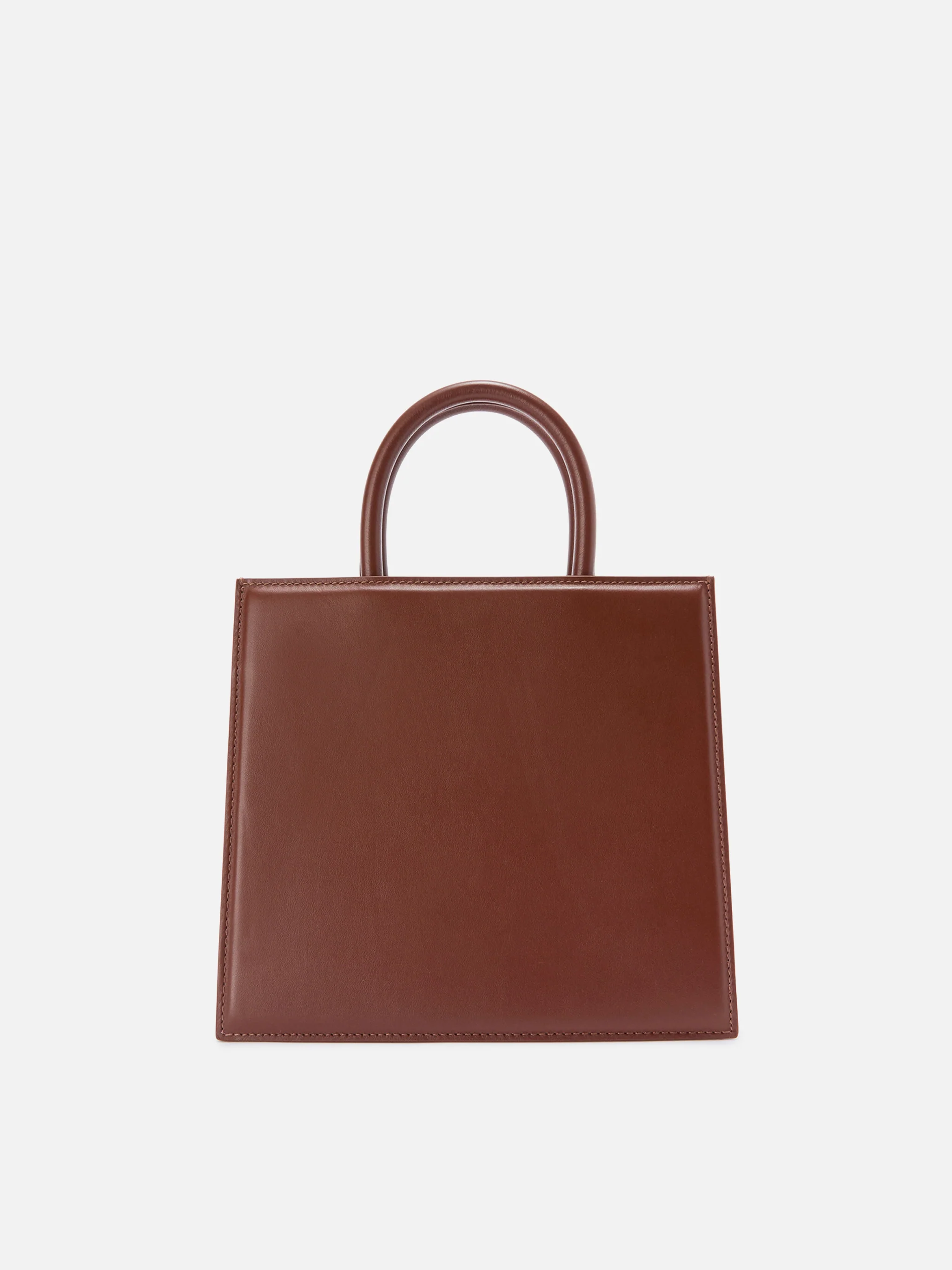 Borsa Shop Bag Midi pelle marrone - Image 3