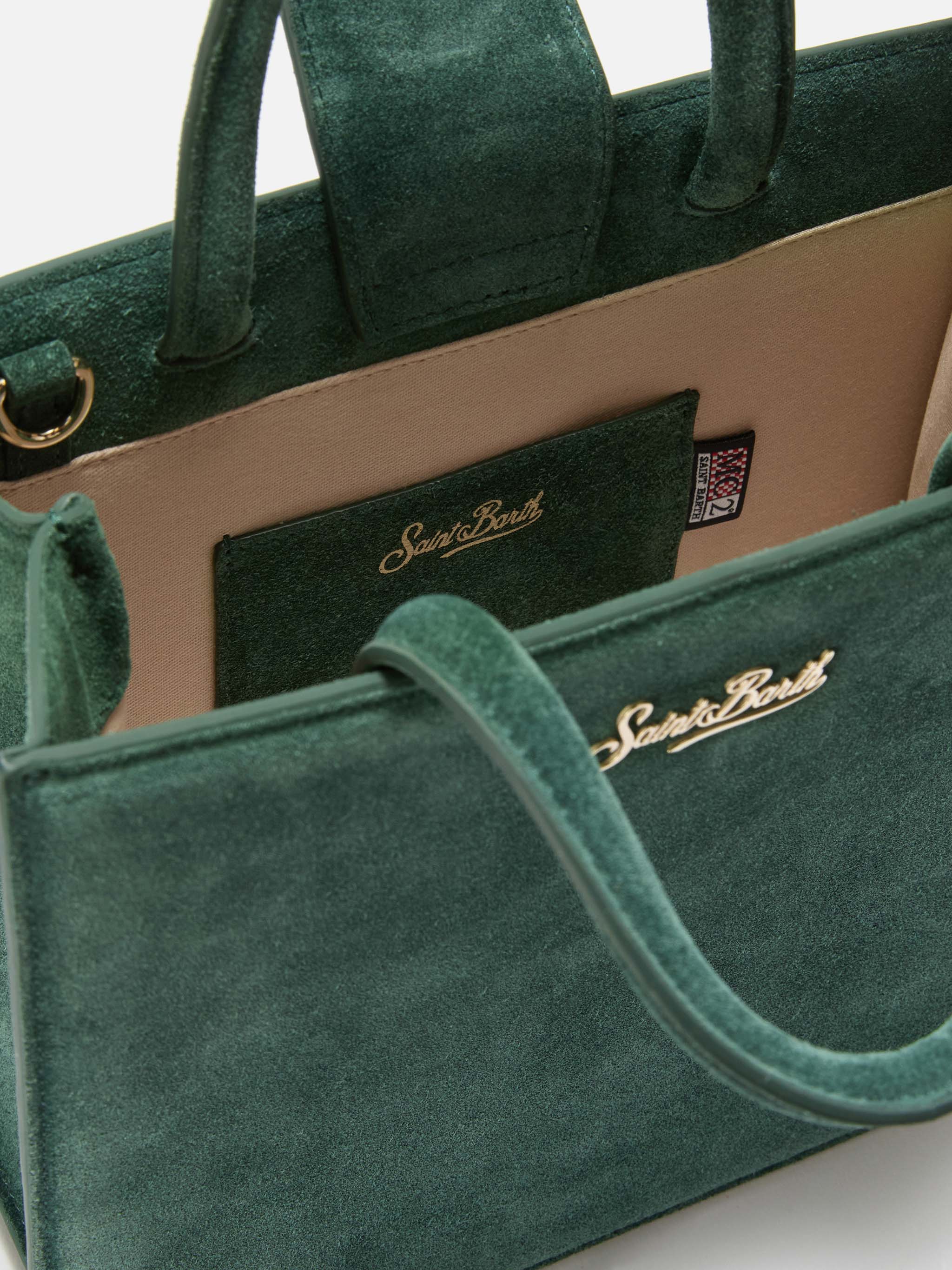 Borsa Shop Bag Midi suede verde - Image 5