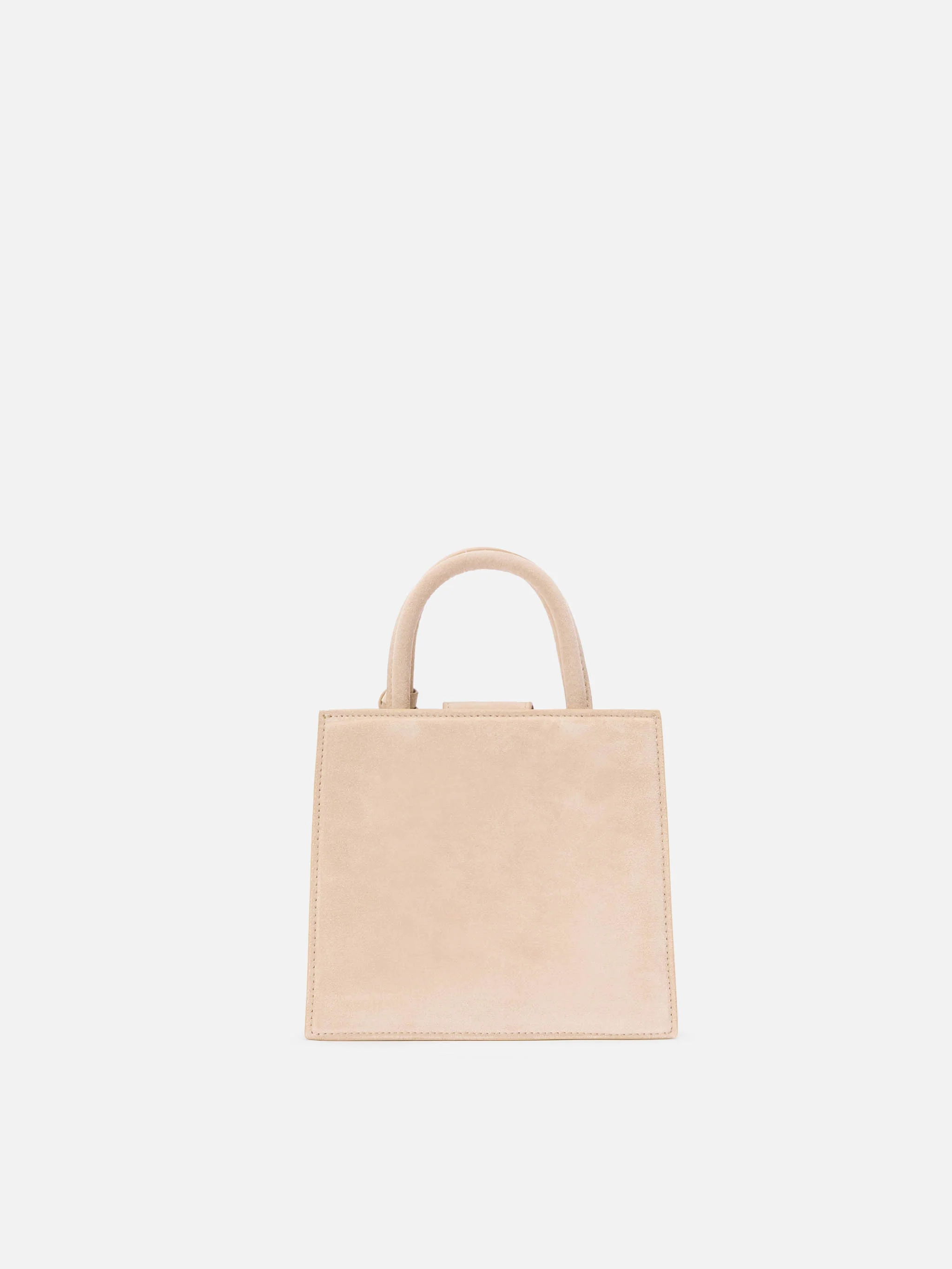 Borsa Shop Bag Mini suede beige - Image 4
