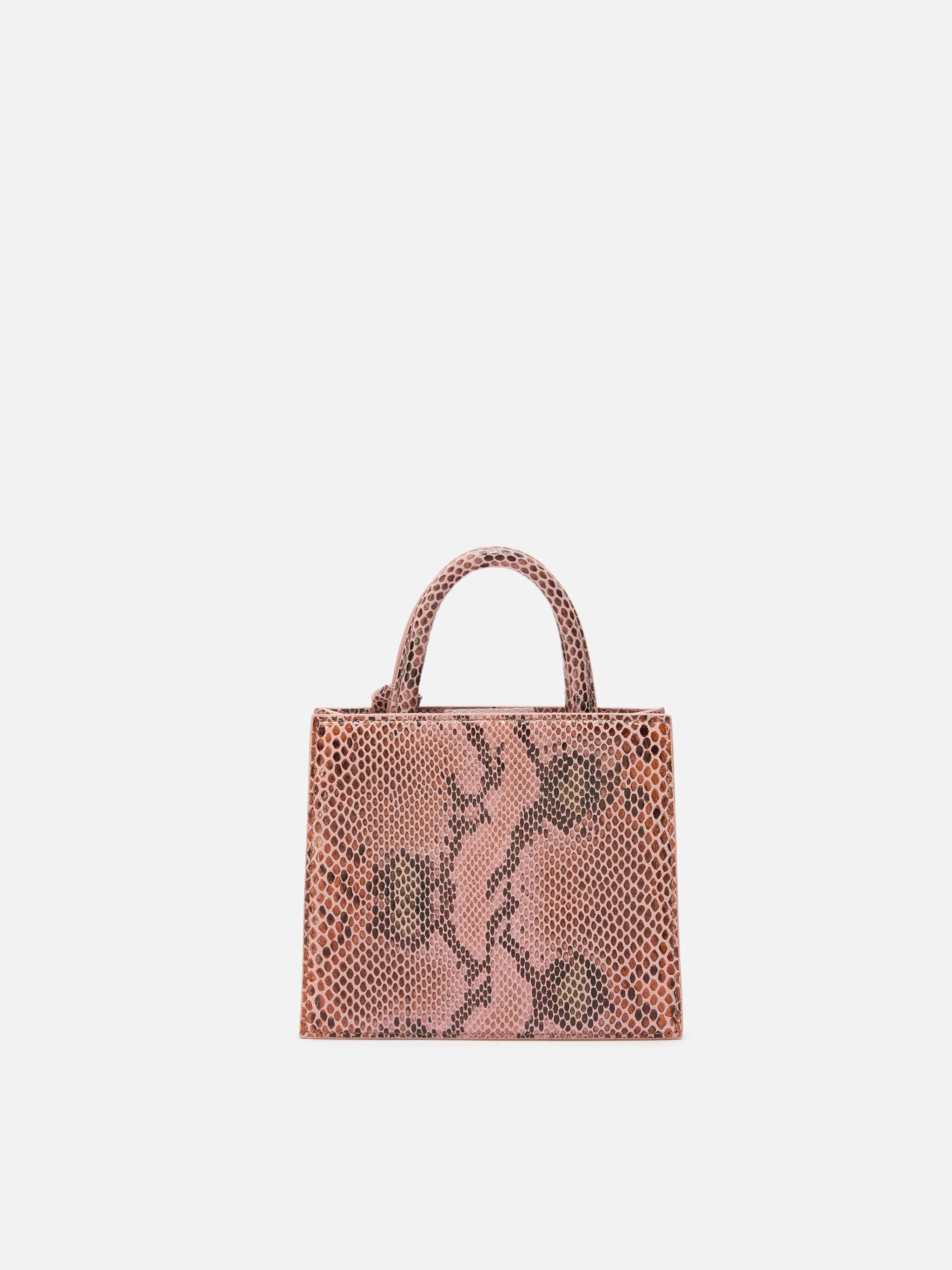 Borsa Shop Bag Mini stampa pitone rosa - Image 4