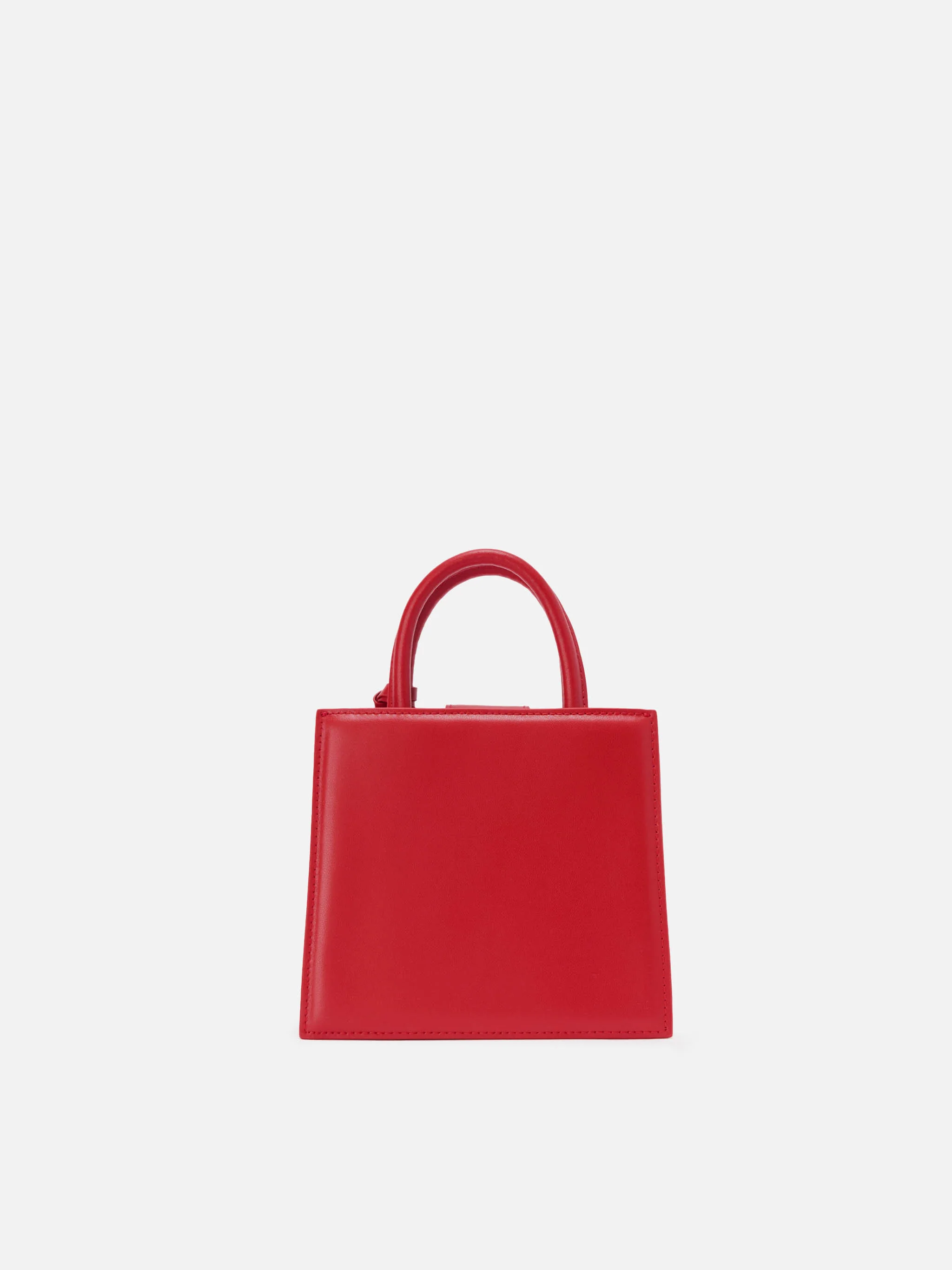 Borsa Shop Bag Mini pelle rossa - Image 4