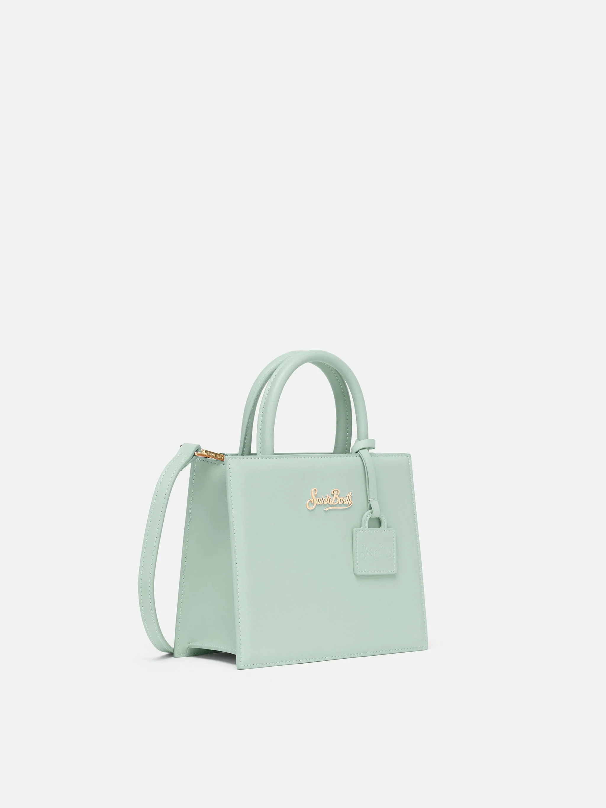 Shop Bag Mini in pelle verde salvia - Image 2