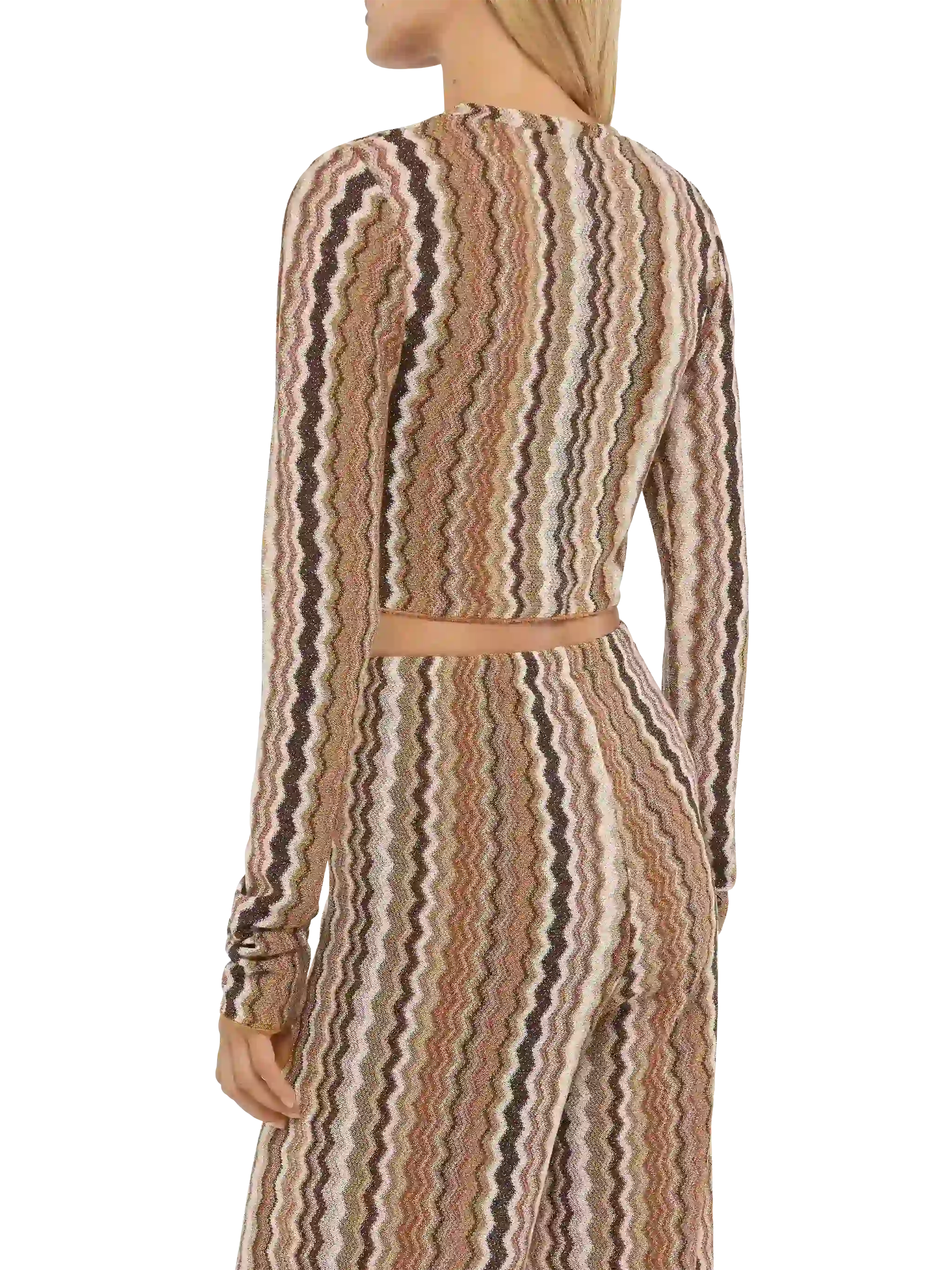 Siviglia t-shirt cropped in maglia raschel - Image 4