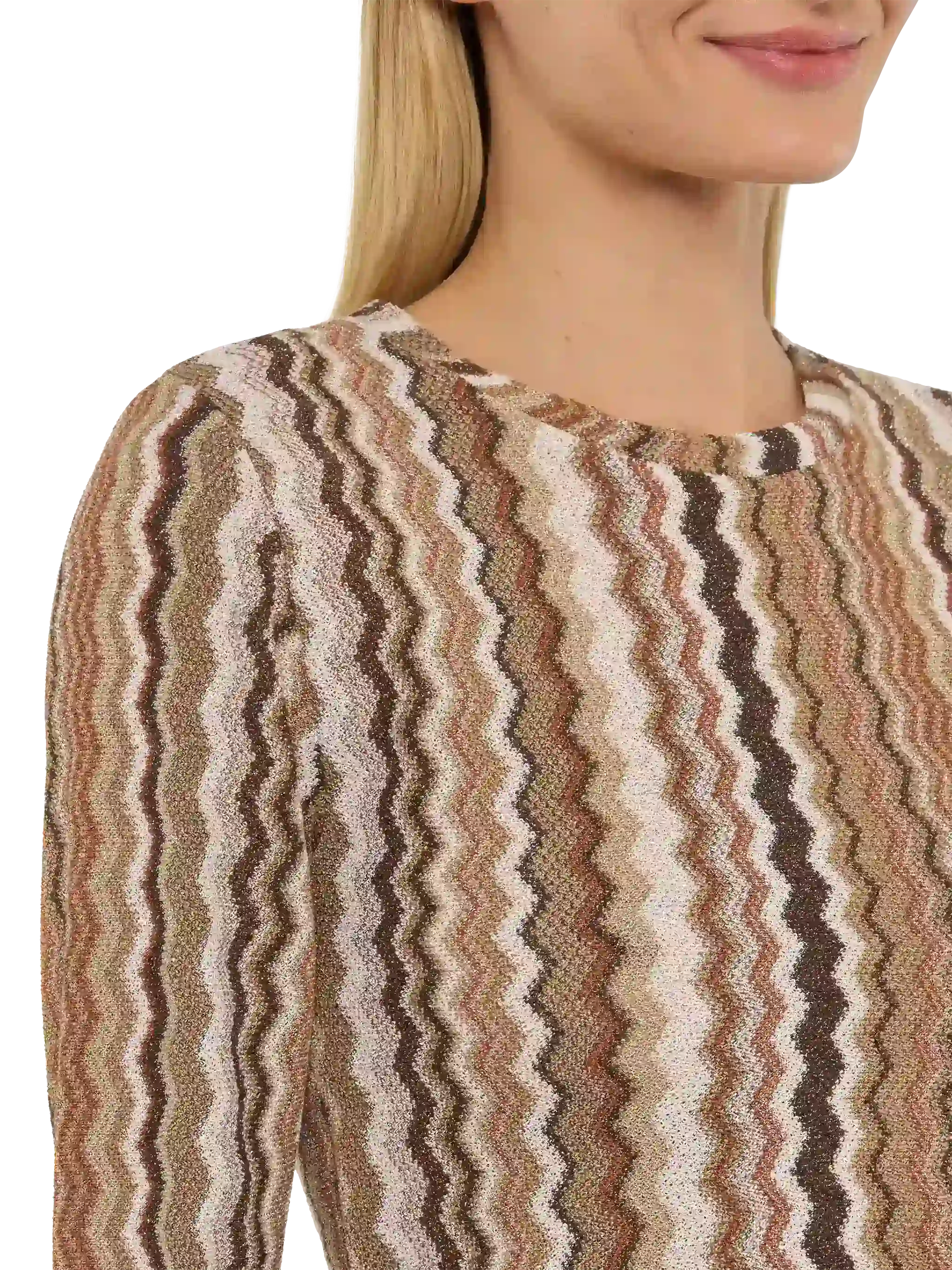 Siviglia t-shirt cropped in maglia raschel - Image 5