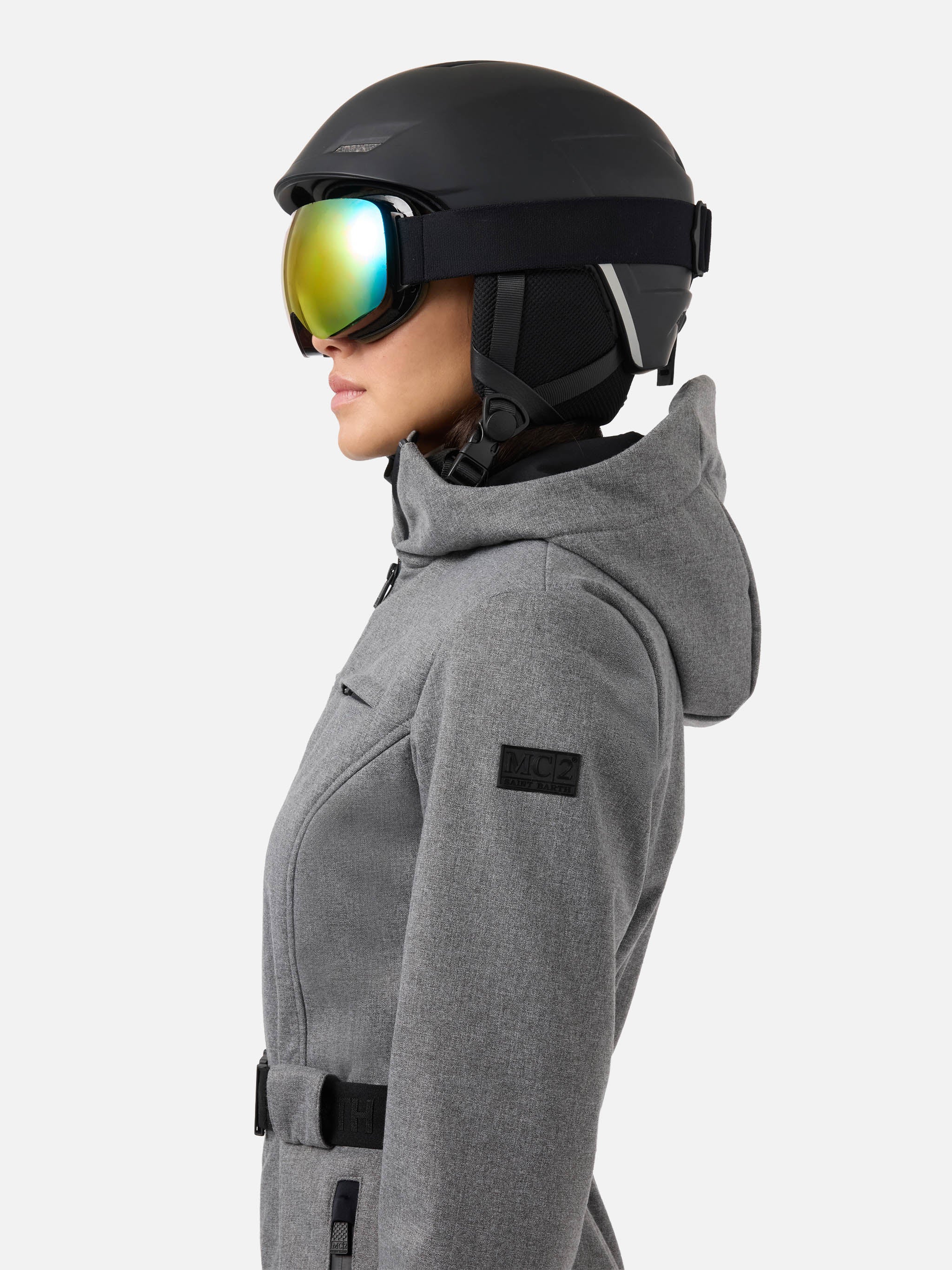 Tuta da sci Garmisch grigia con tecnologia RECCO® - Image 2