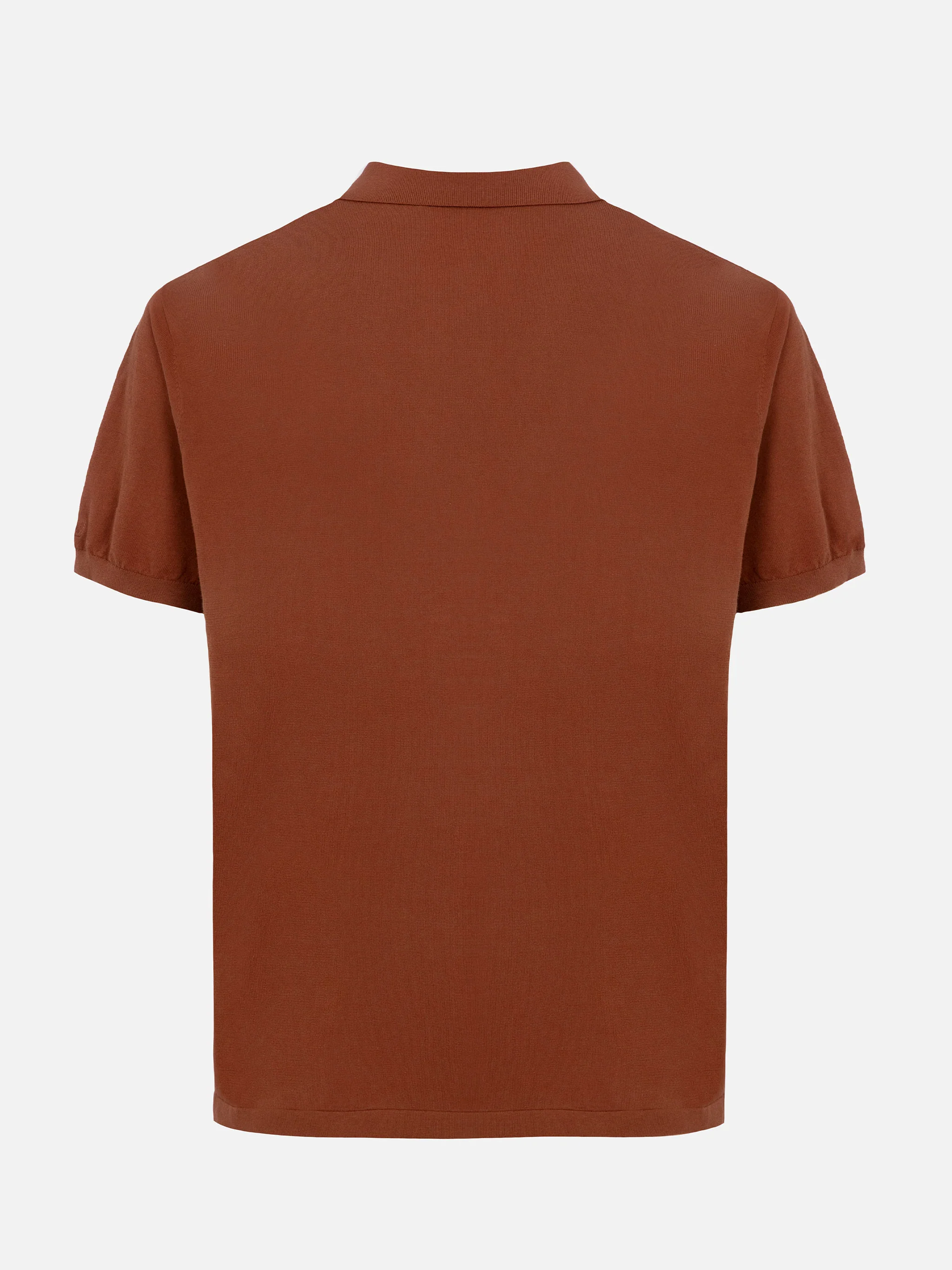 Polo Sloan senza bottoni in maglia cammello - Image 7