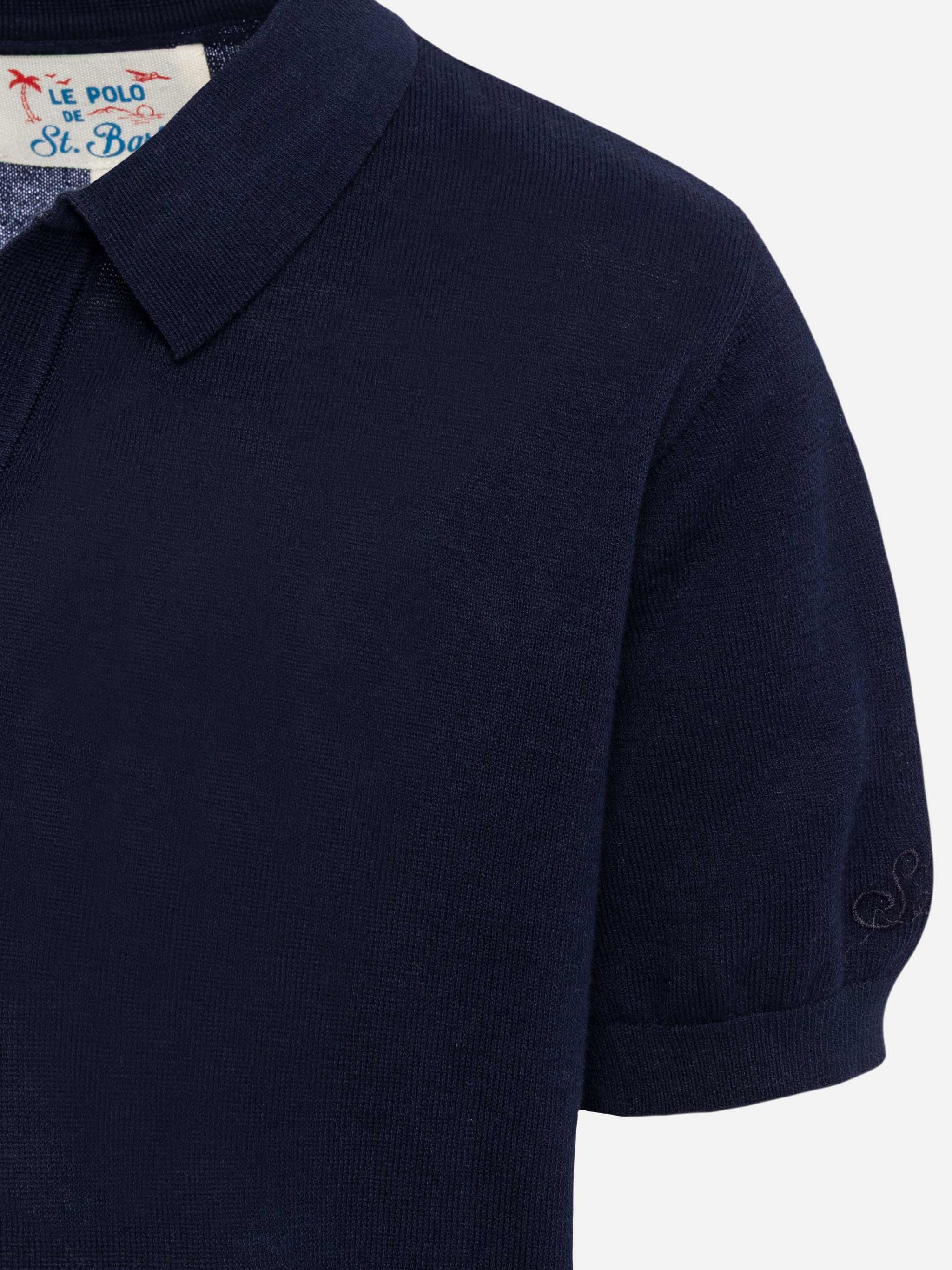Polo Sloan Jr in maglia blu navy - Image 3