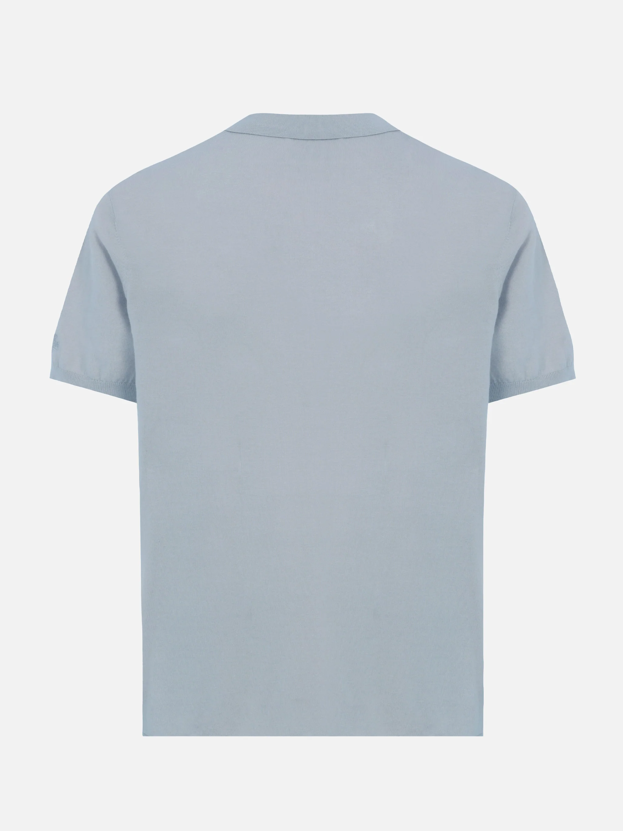 Polo Sloan in maglia azzurro senza bottoni - Image 5