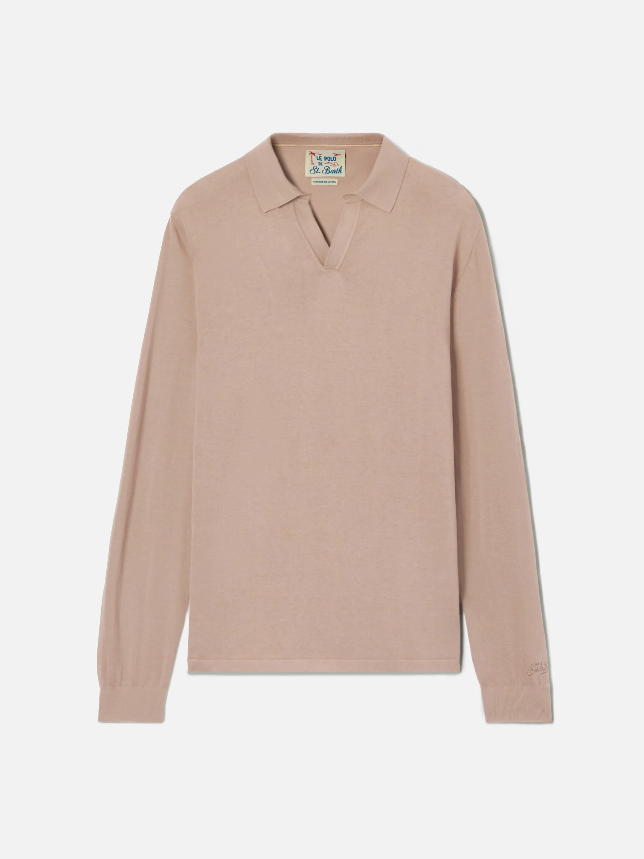 Polo Sloan in cotone high twist tortora - Image 5