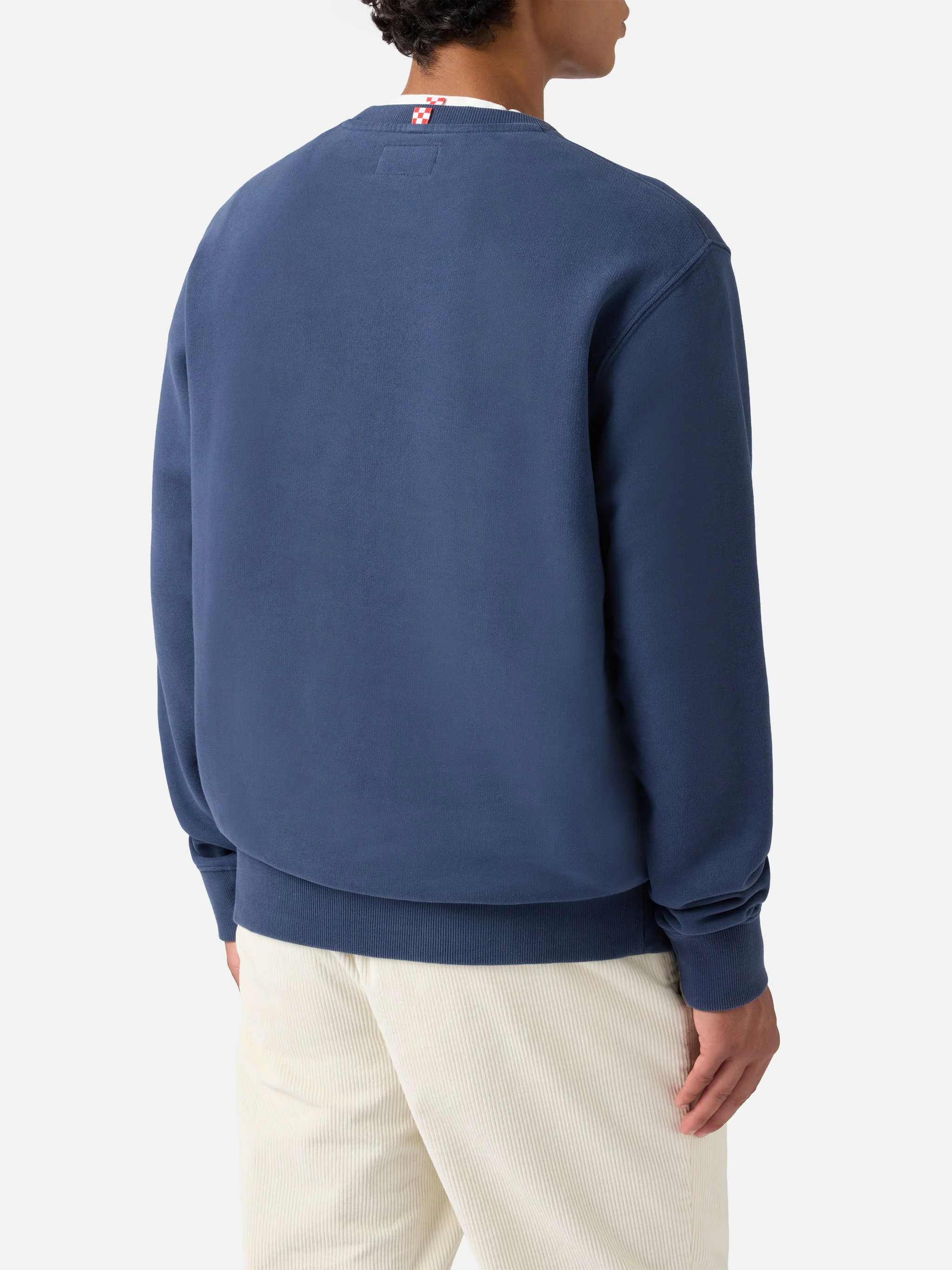 Felpa  Soho in cotone blu navy con ricamo St. Barth - Image 3