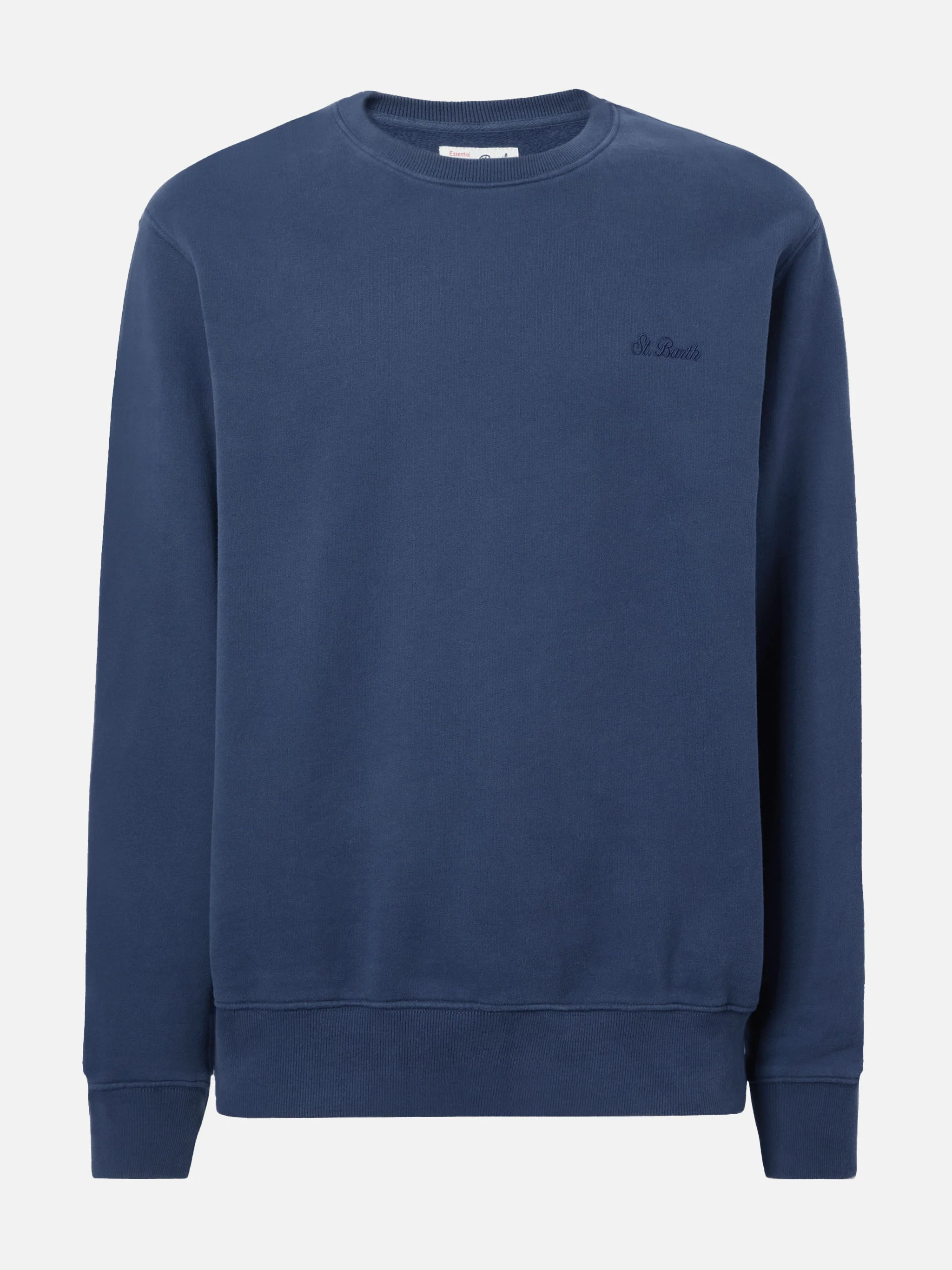 Felpa  Soho in cotone blu navy con ricamo St. Barth - Image 4