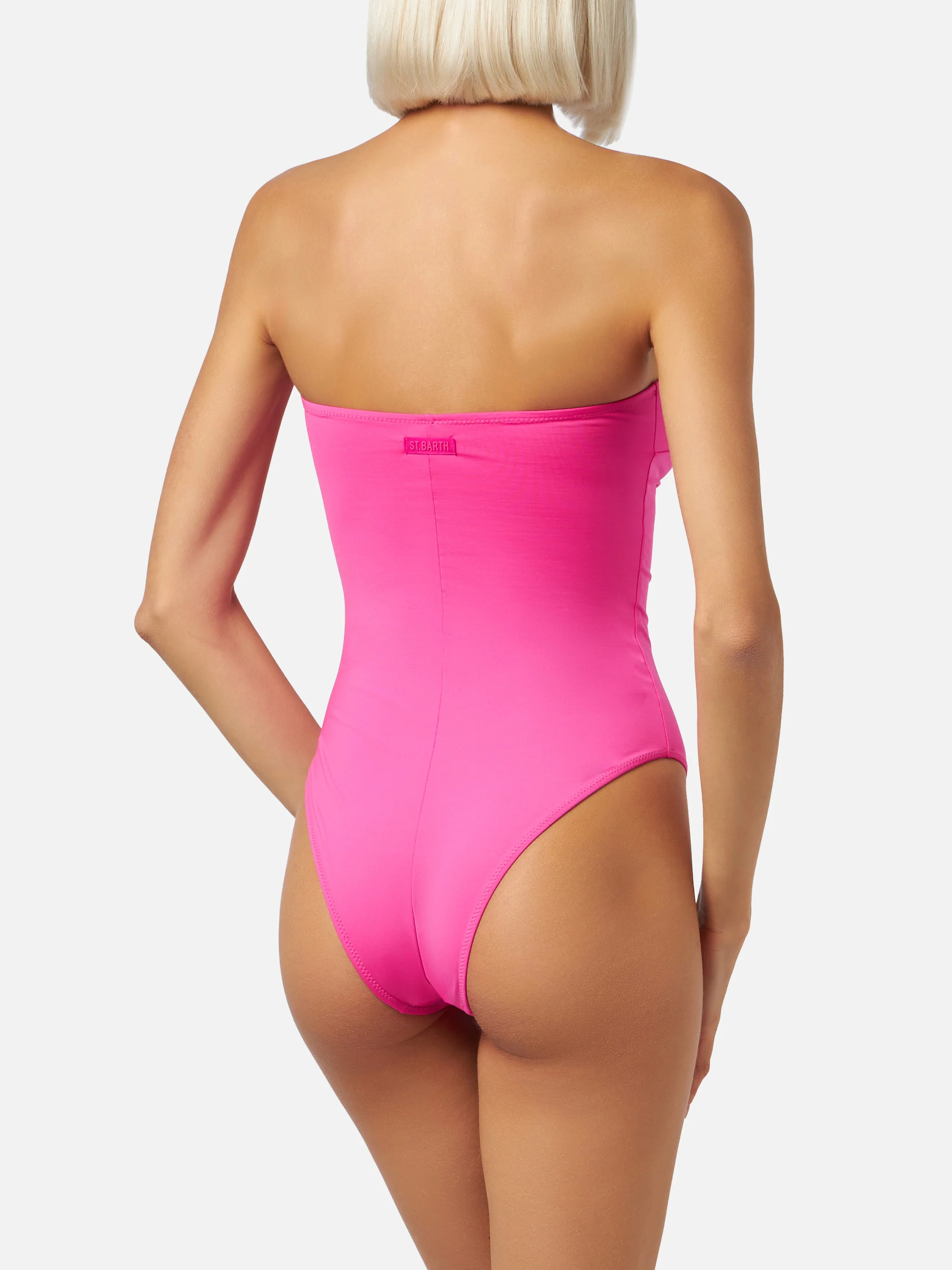 Soleil costume intero senza spalline fucsia - Image 4