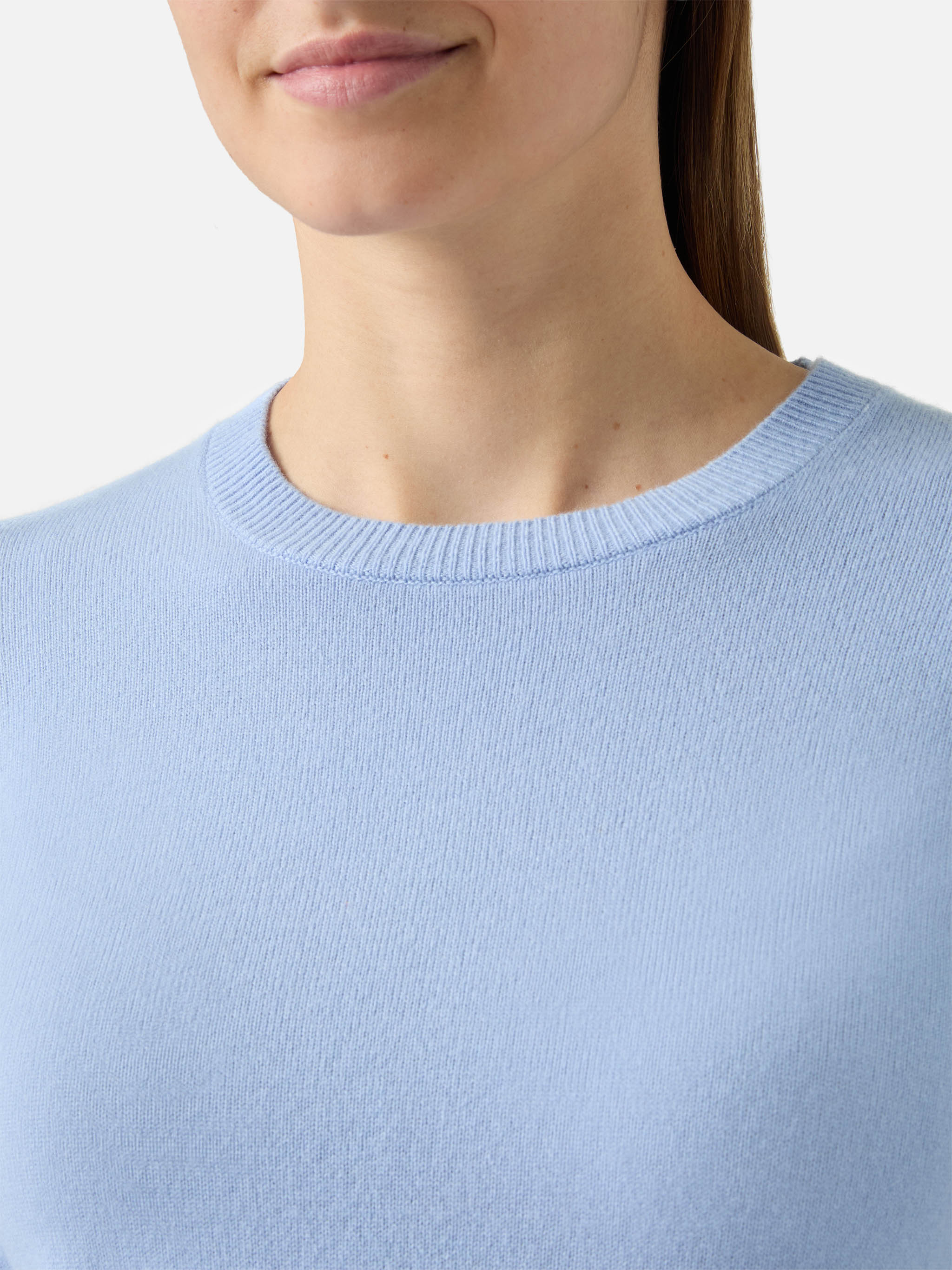 Maglione Sorbonne in 100% CASHMERE azzurro - Image 2