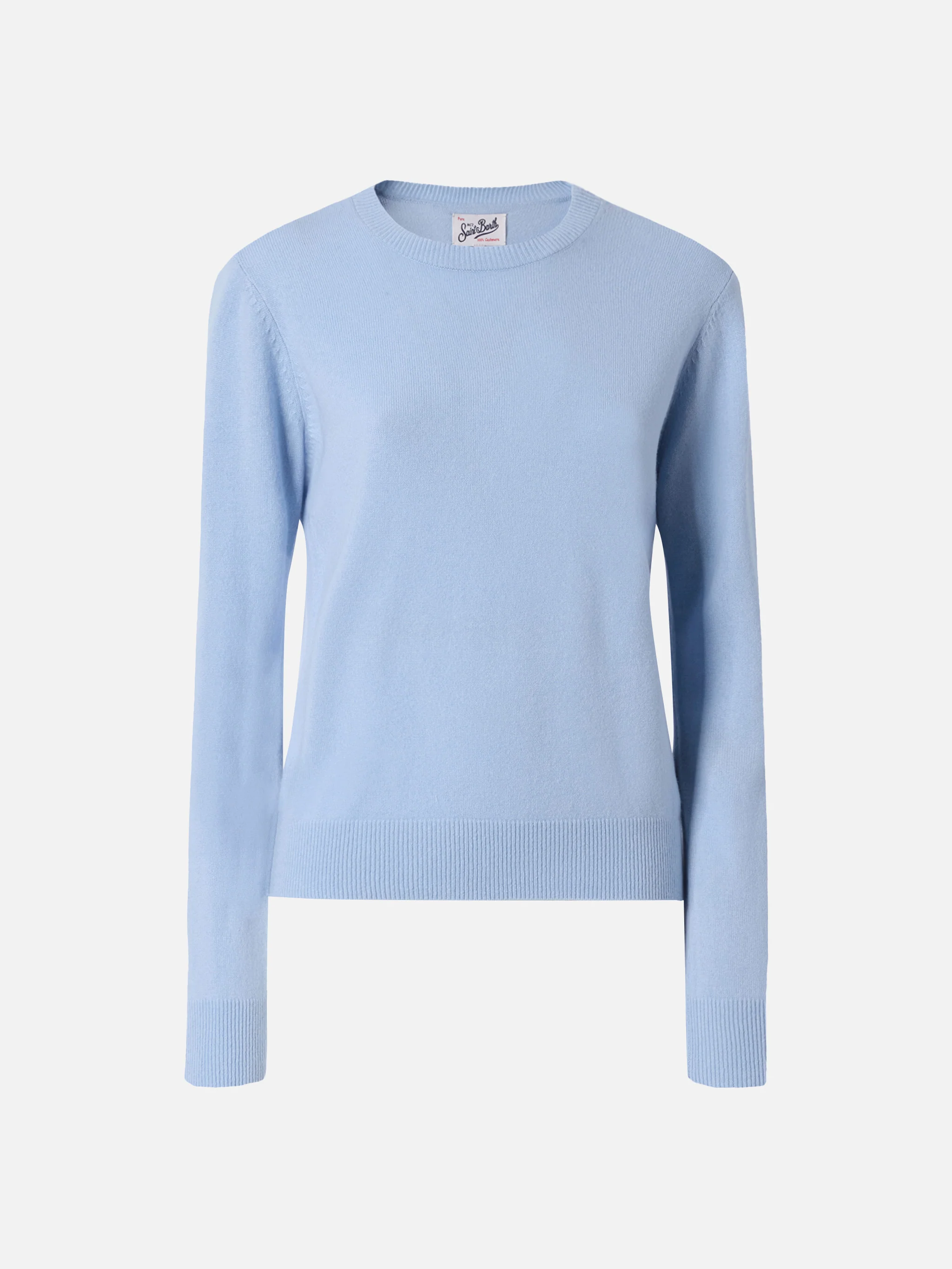 Maglione Sorbonne in 100% CASHMERE azzurro - Image 5