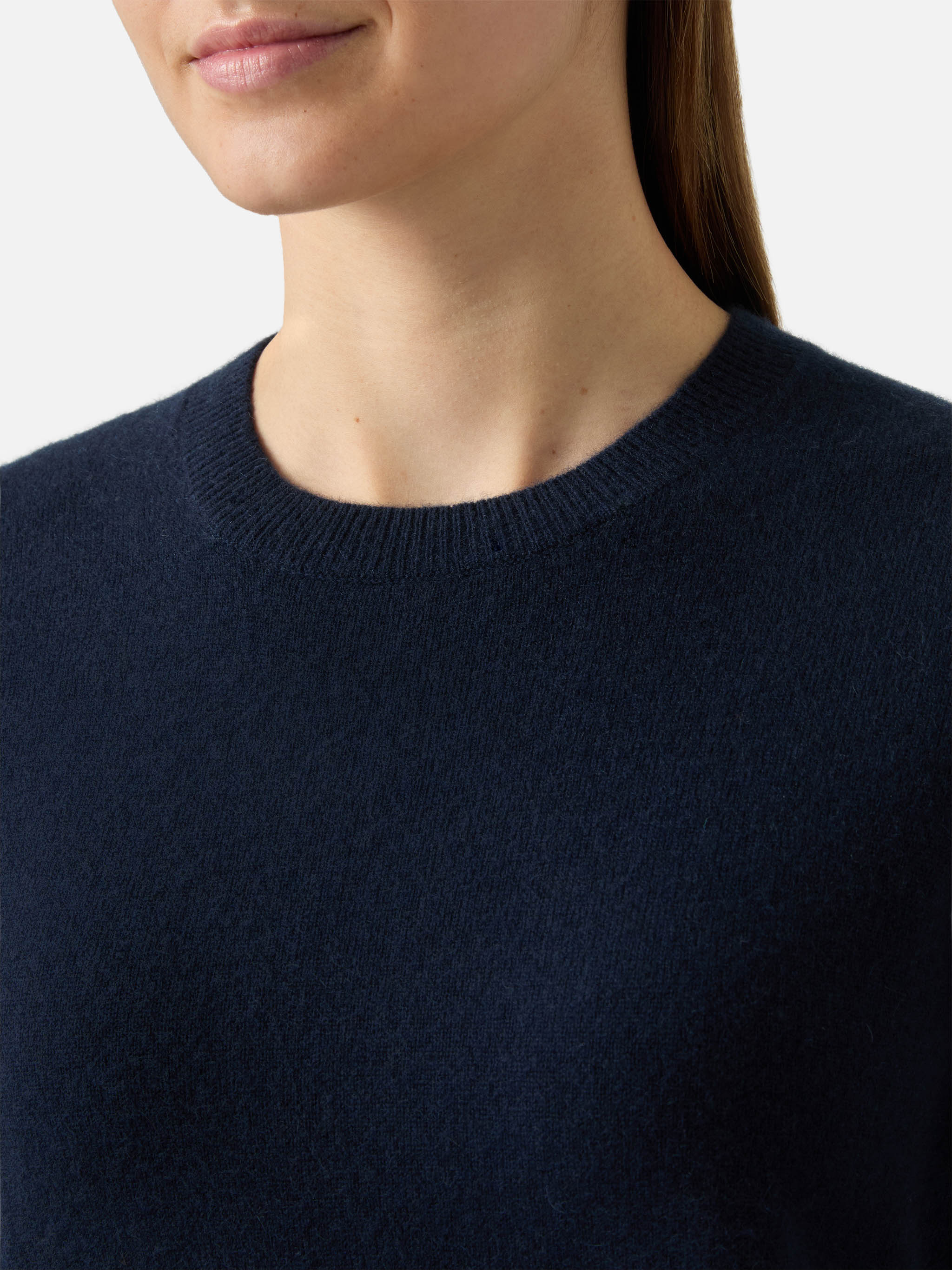 Maglione Sorbonne in 100% CASHMERE blu notte - Image 2