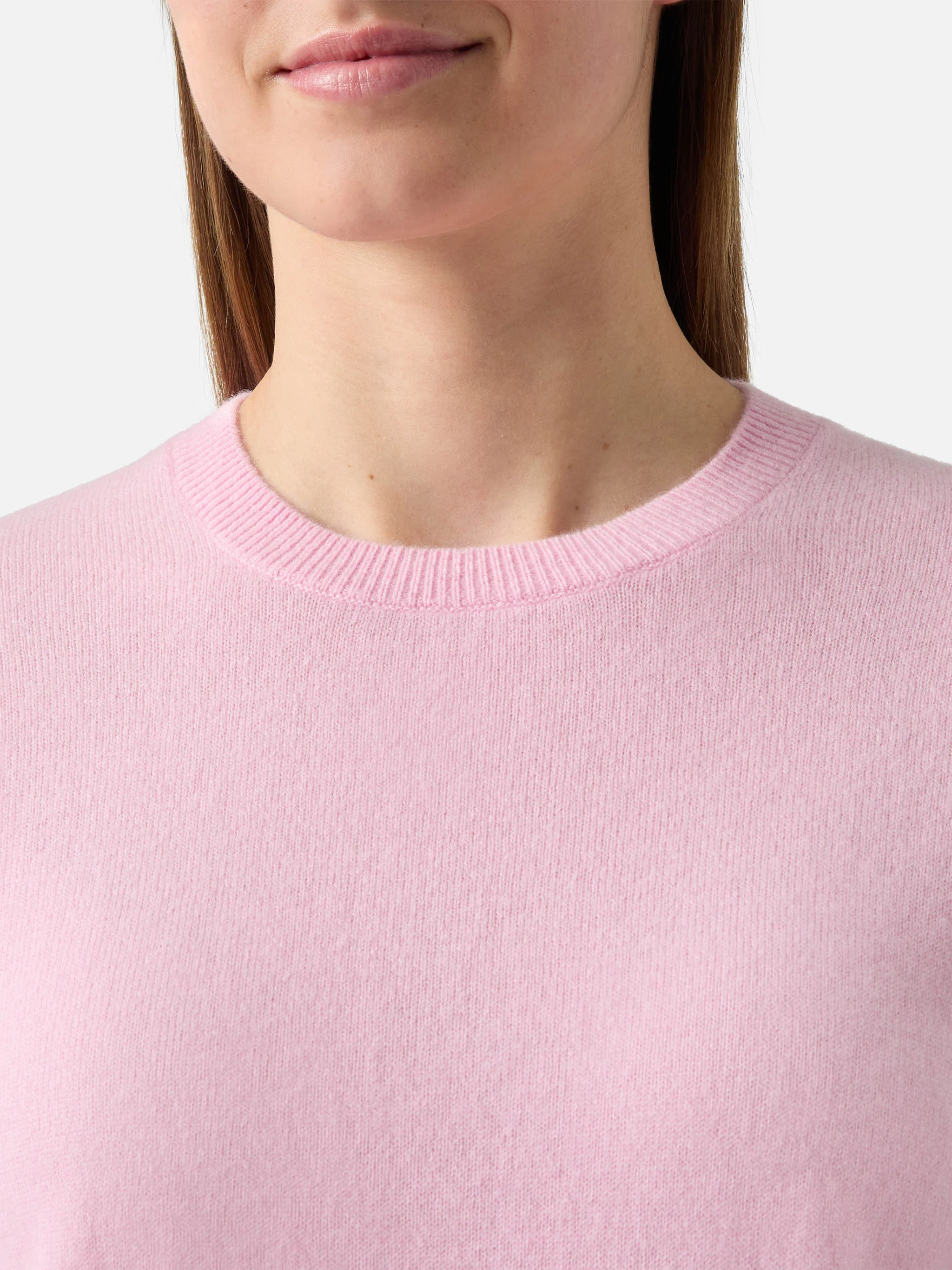 Maglione Sorbonne in 100% CASHMERE rosa - Image 2