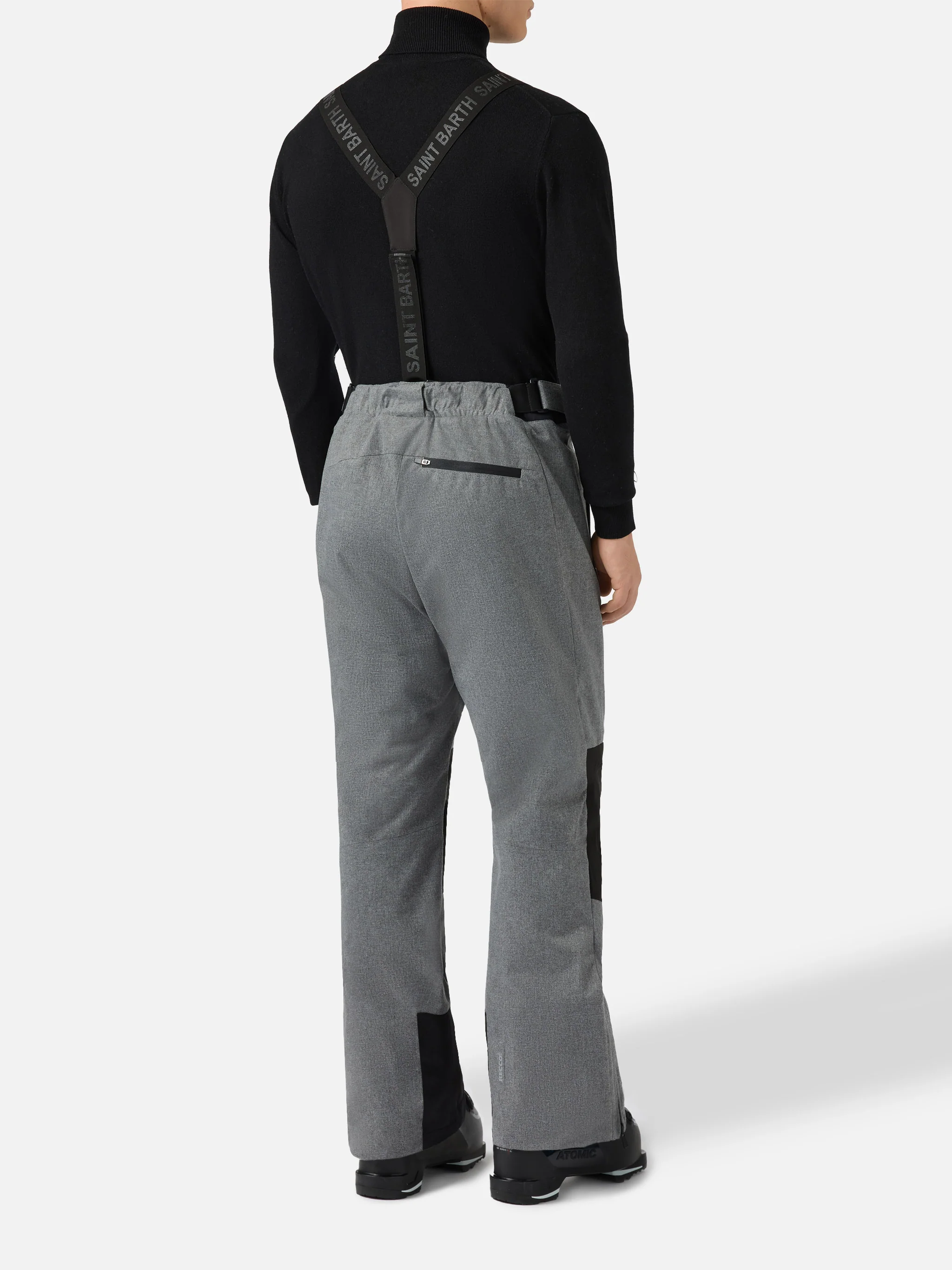 Pantaloni da sci Snowbird in grigio melange con tecnologia Recco® - Image 4