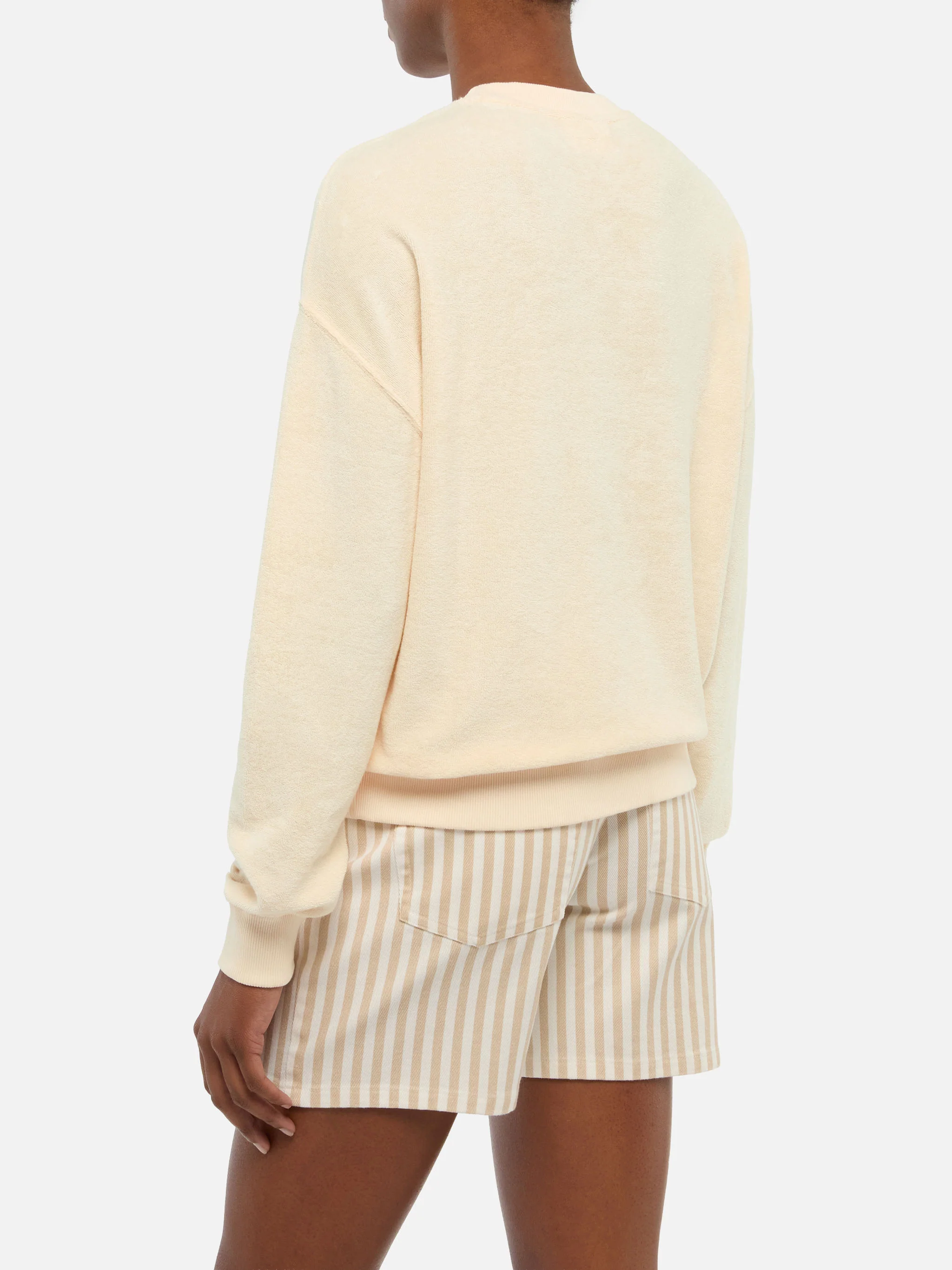 Stardust felpa in spugna di cotone beige - Image 4