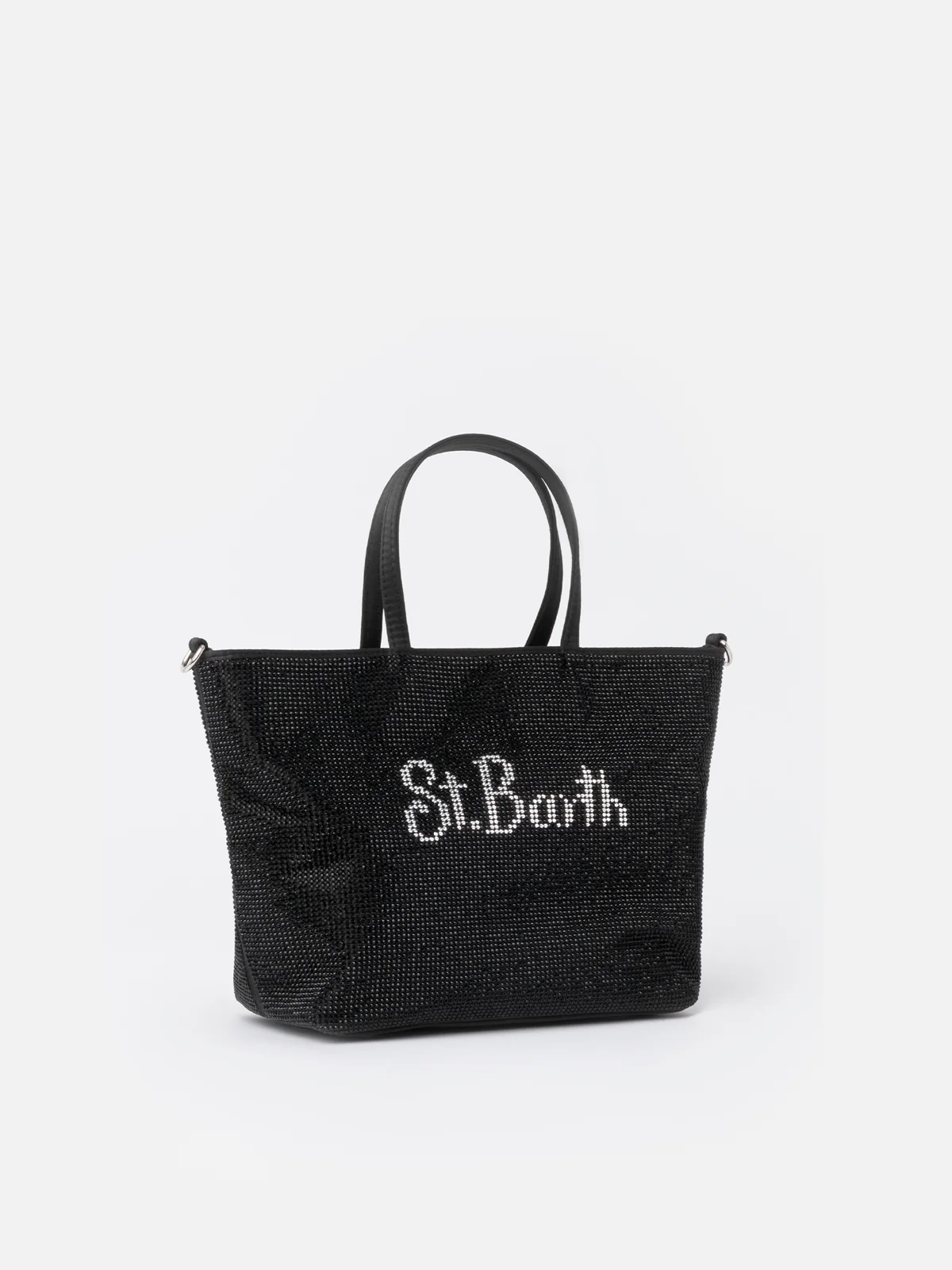 Mini borsa con strass neri - Image 4
