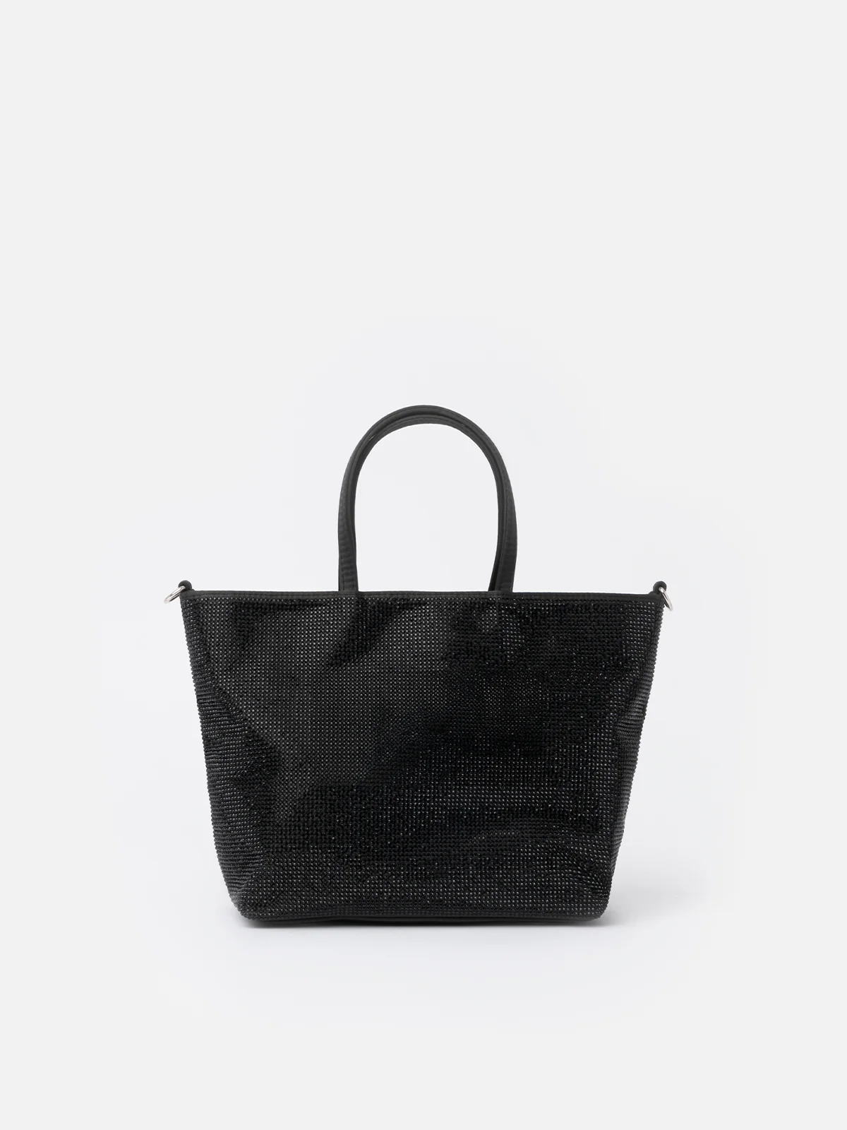 Mini borsa con strass neri - Image 5