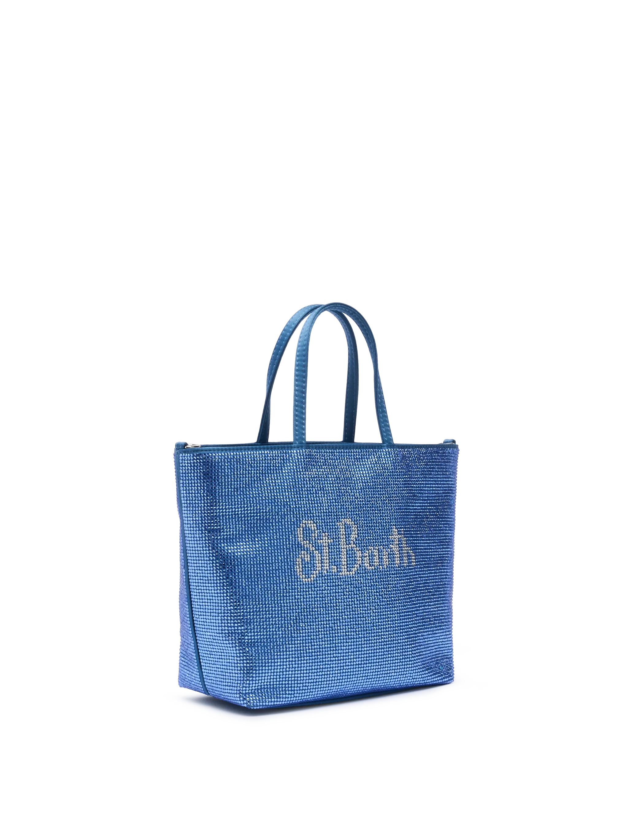 Strass Mini Bag con strass blu avio - Image 4