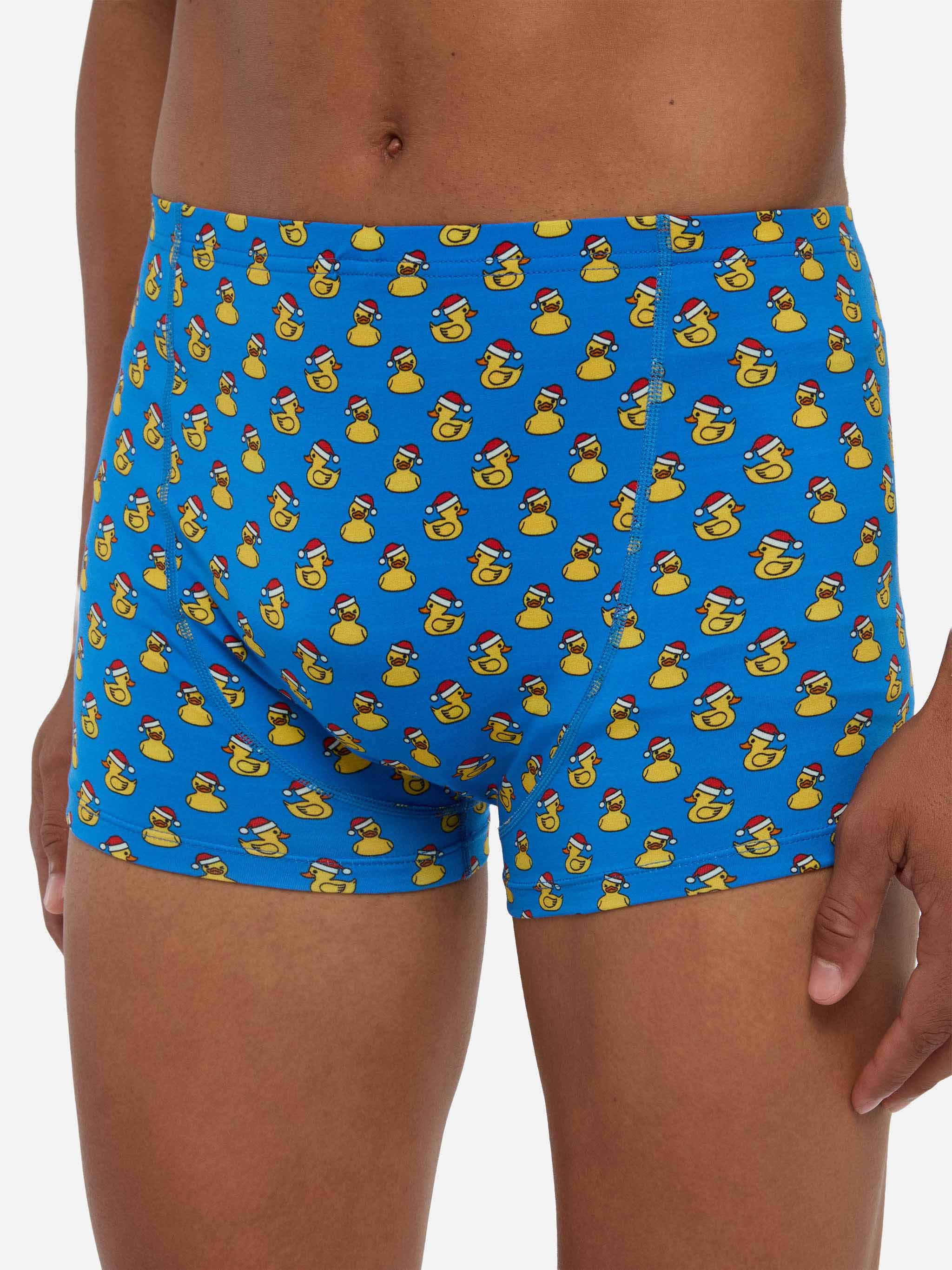 Boxer underwear Howard in tessuto stretch con stampa paperella - Image 3