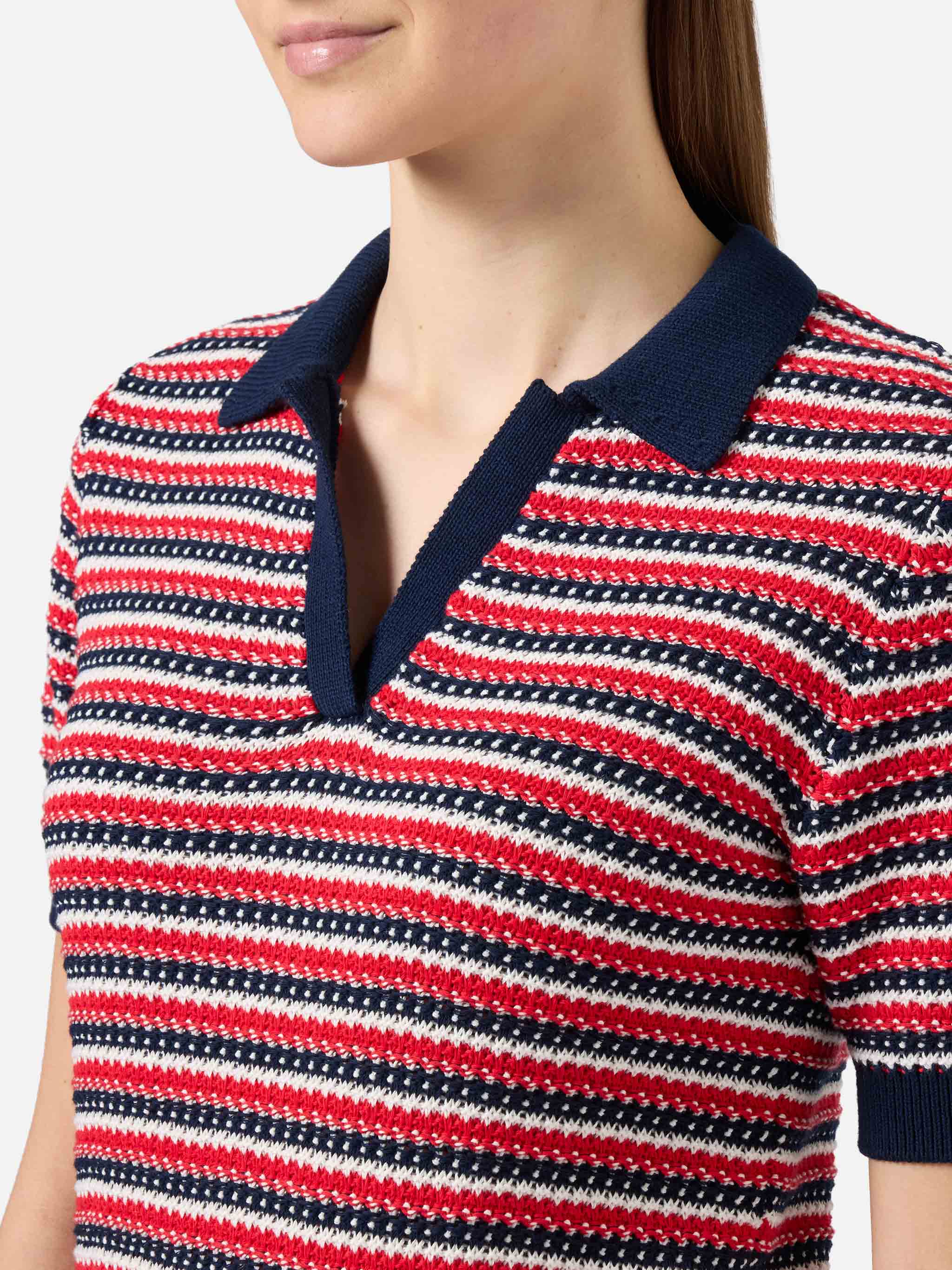 Polo Caddy Ridge in maglia di cotone a righe - Image 2
