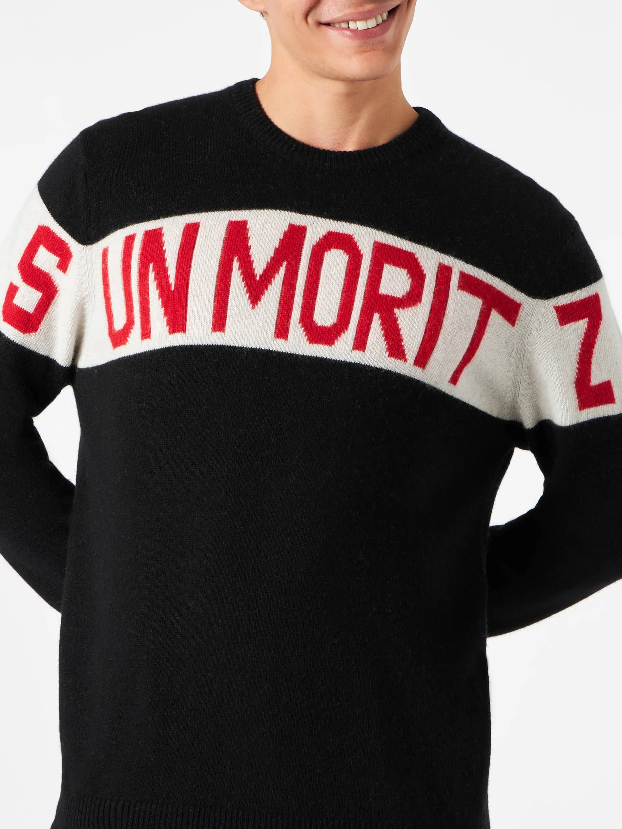 Maglione girocollo Heron with Sun Moritz jacquard - Image 2