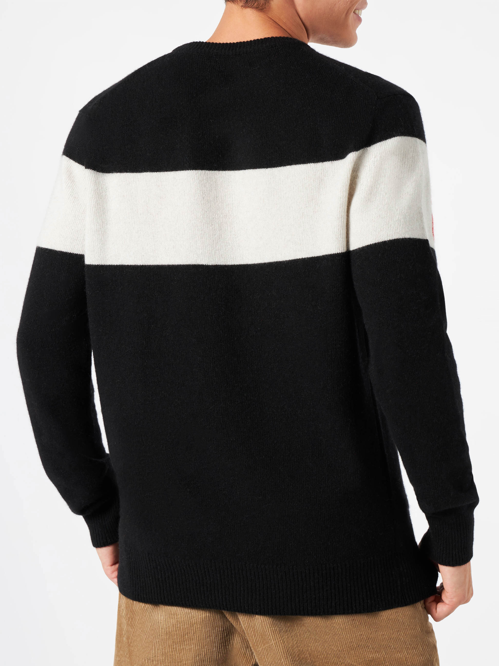 Maglione girocollo Heron with Sun Moritz jacquard - Image 3