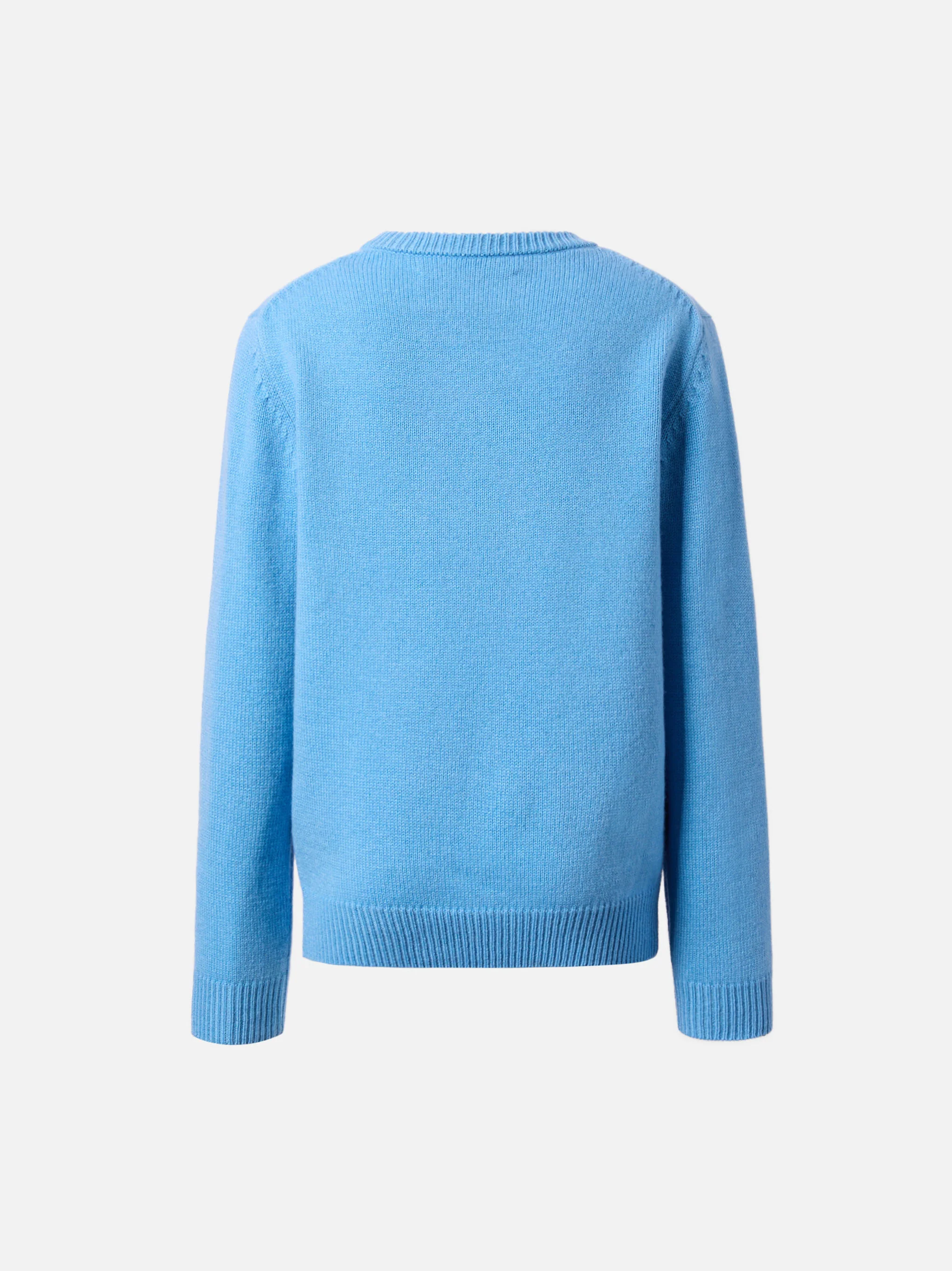 CrewneckDouglas in misto cashmere con jacquard Me ne vado dai nonni - Image 4