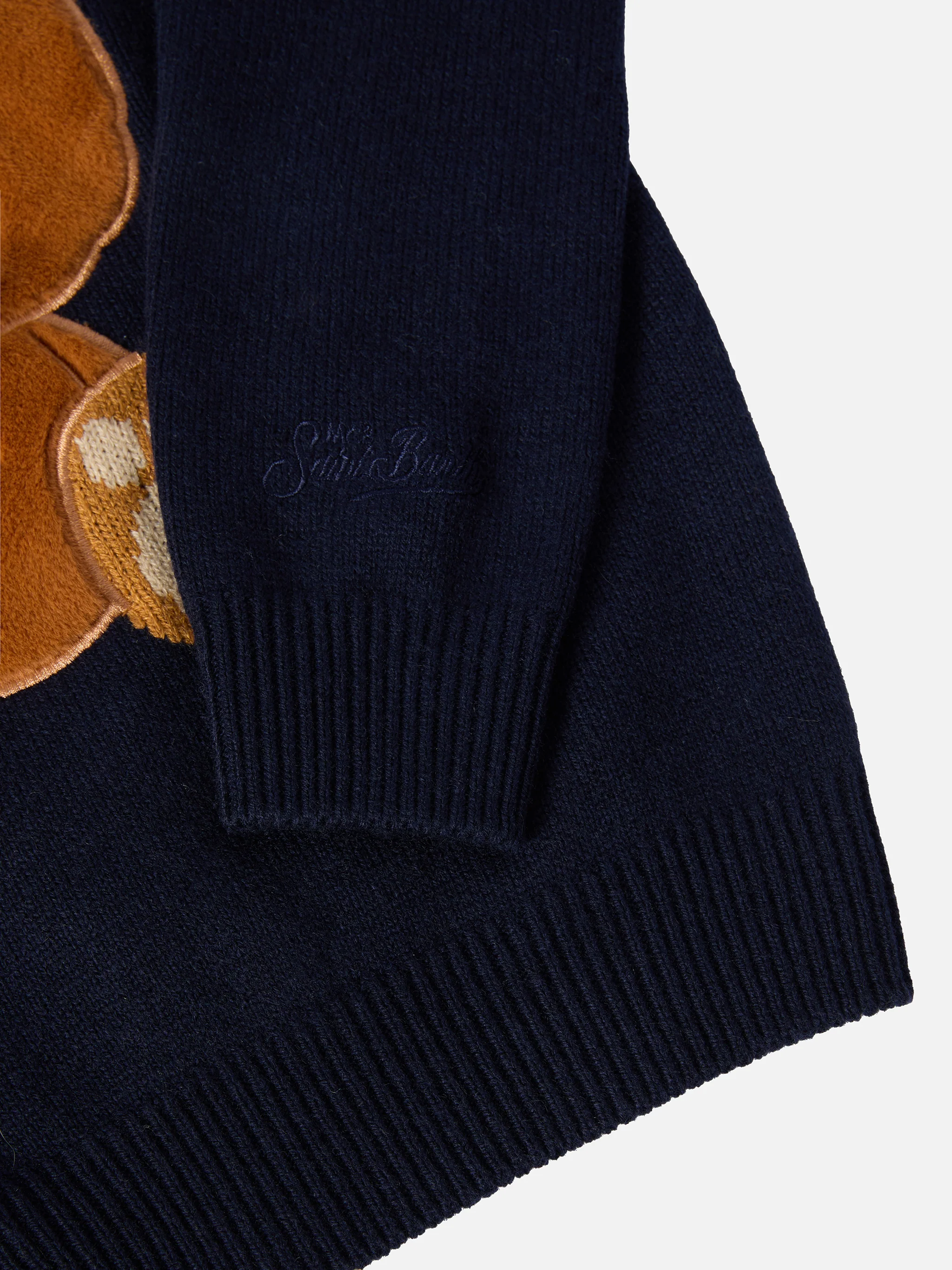 Girocollo Douglas in misto cashmere con patch Orso Trudi | TRUDI SPECIAL EDITION - Image 4